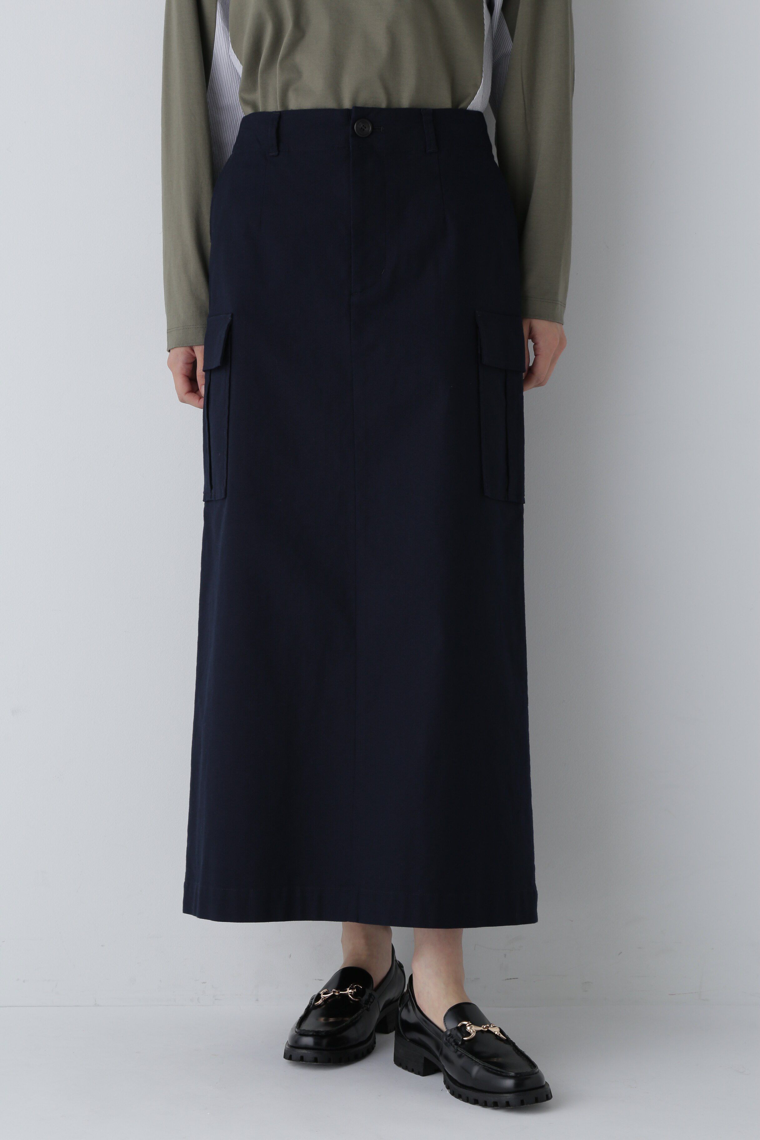  「◆オックスストレッチカーゴスカート」|スカート|