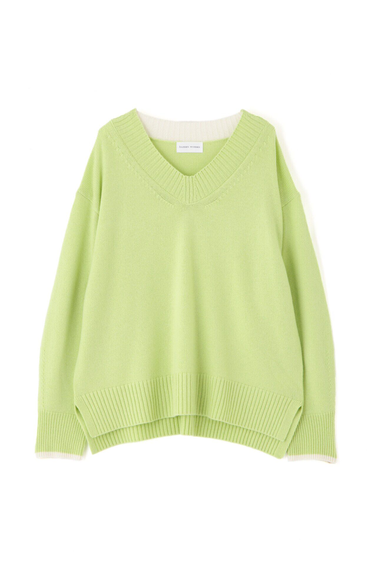  「◆ウールカシミヤＶネックニットプルオーバー」|ニット・セーター|