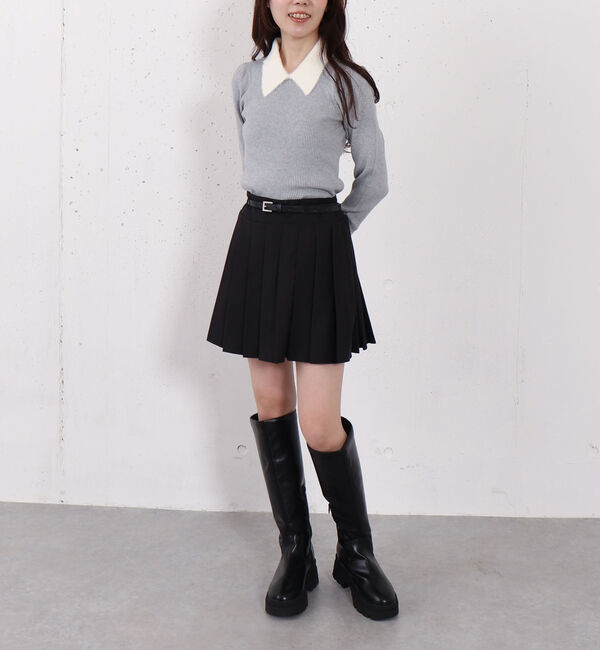 archives「切替プリーツミニスカート」|スカート|