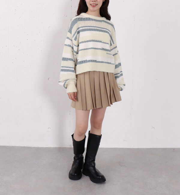 archives「切替プリーツミニスカート」|スカート|