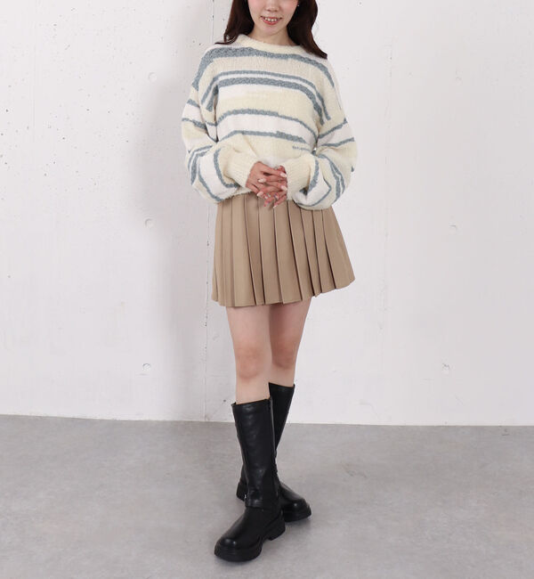 archives「切替プリーツミニスカート」|スカート|
