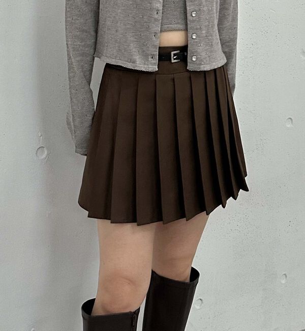 archives「切替プリーツミニスカート」|スカート|