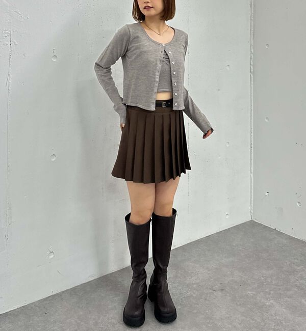 archives「切替プリーツミニスカート」|スカート|