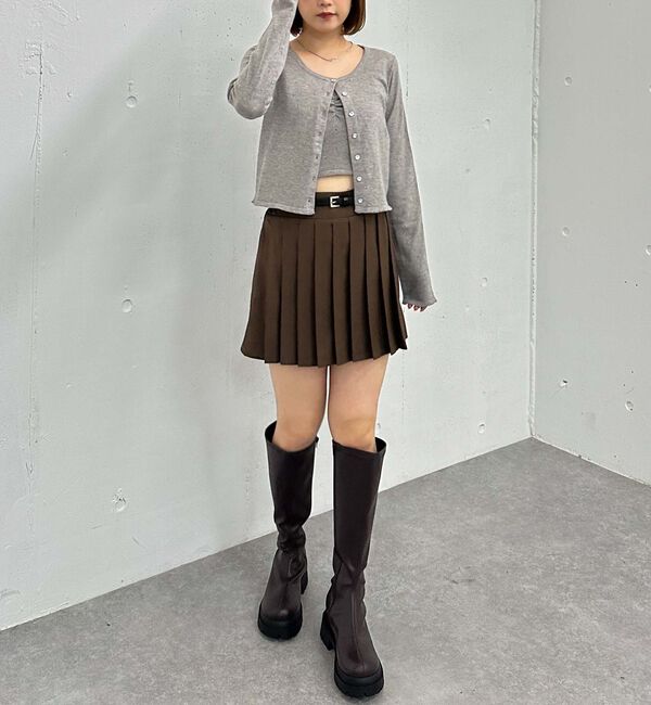 archives「切替プリーツミニスカート」|スカート|