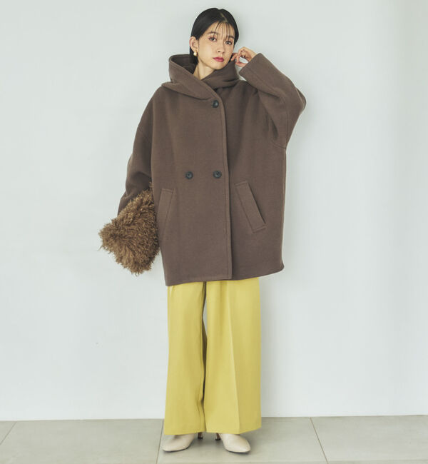 Doux archives「フーディコート」|ダッフルコート|