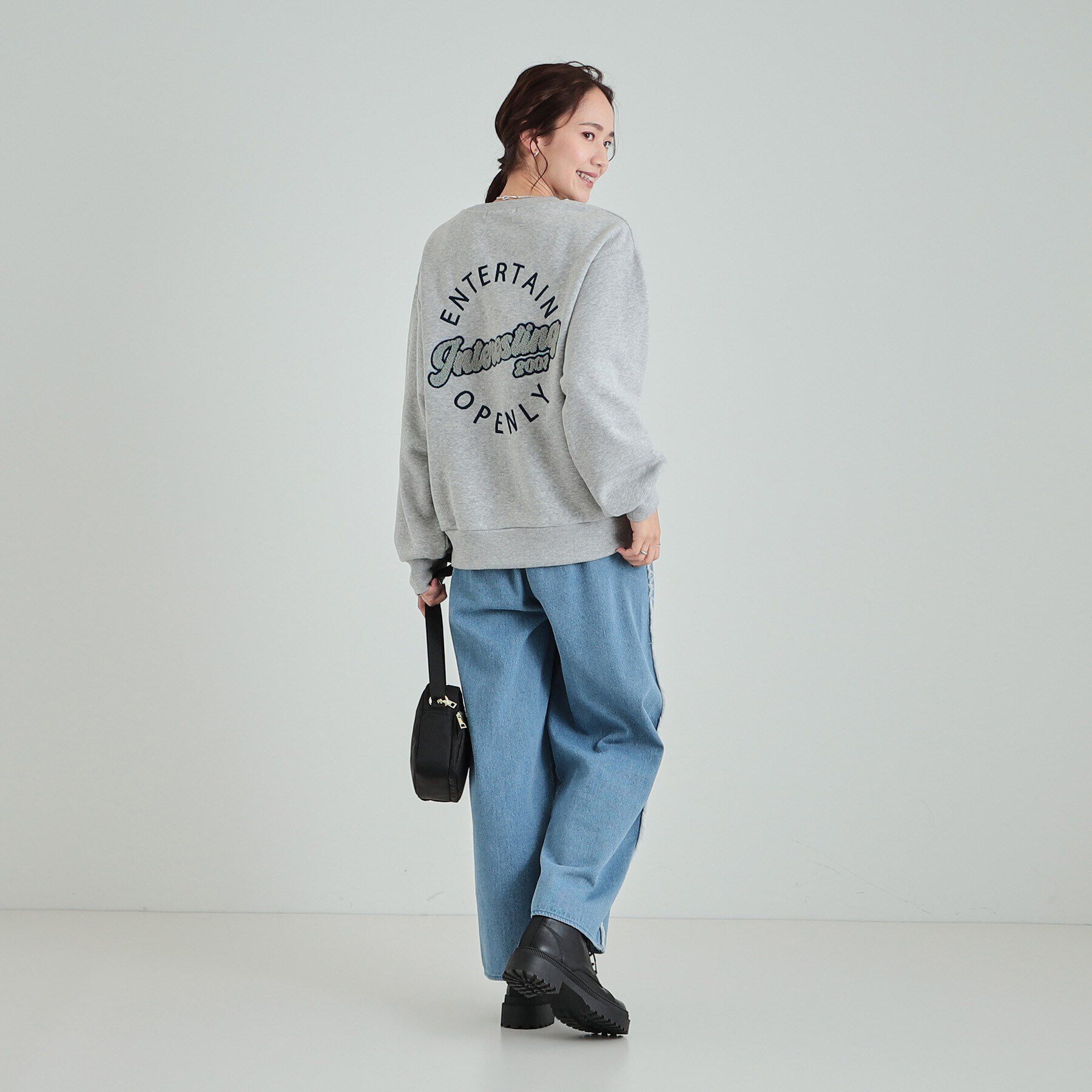 SHOO･LA･RUE「【洗える/S-LL/SHOO WARM】あったか裏起毛 刺繍アソートスウェット」|パーカー|