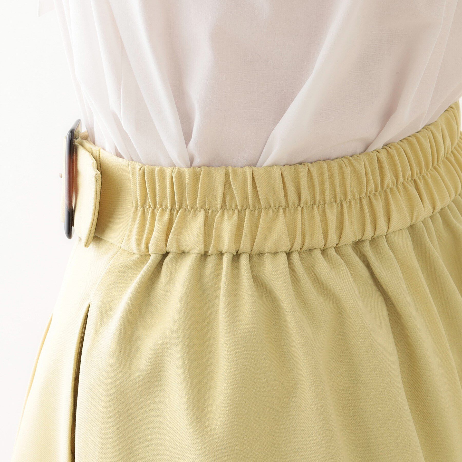 SHOO･LA･RUE「【S-LL/体型カバー】オンオフ兼用 ベルト風ガウチョパンツ」|その他|