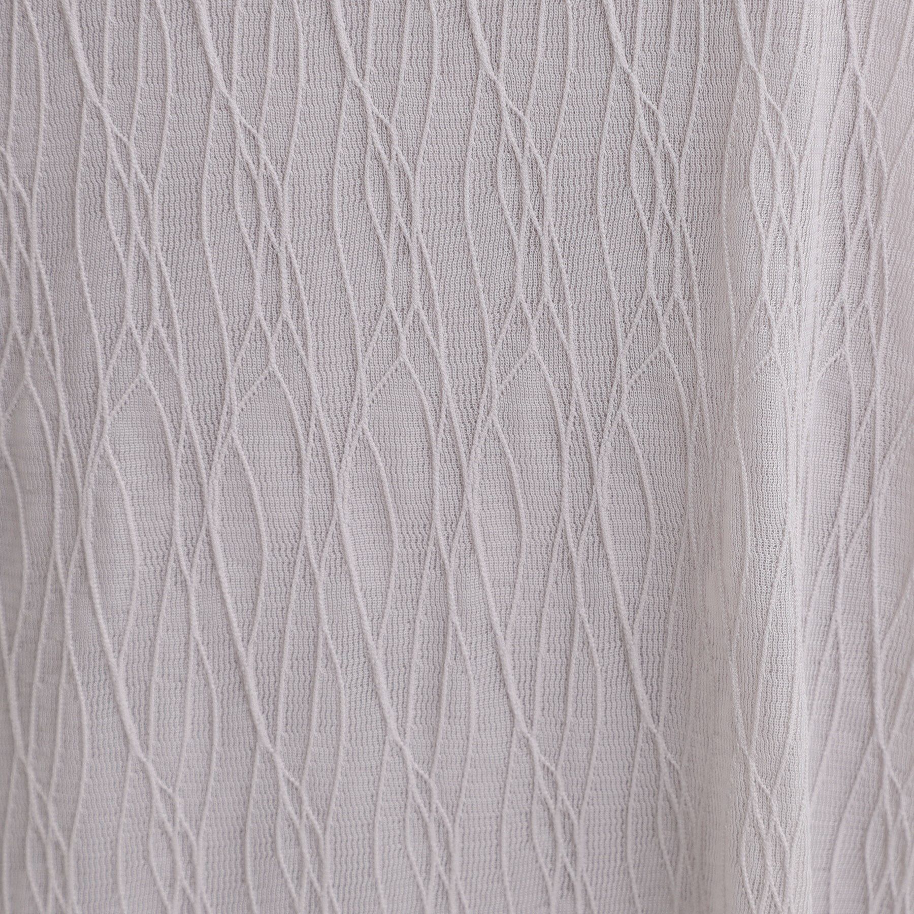 SHOO･LA･RUE「【S-LL/二の腕カバー】ウエーブ柄 インナードッキングトップス」|Tシャツ・カットソー|