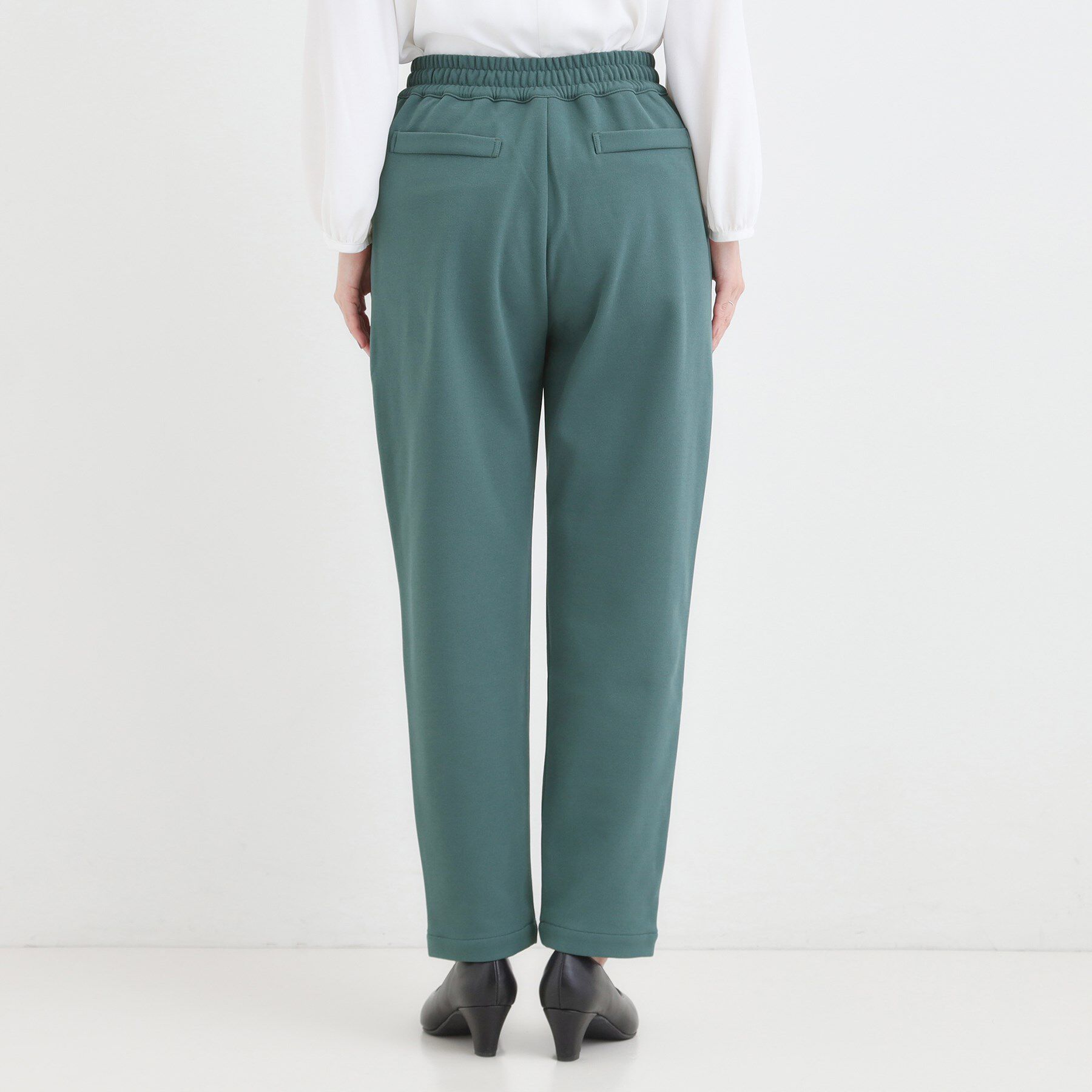 SHOO･LA･RUE「【S-LL/股上深め】裏起毛スマートイージーパンツ」|その他|