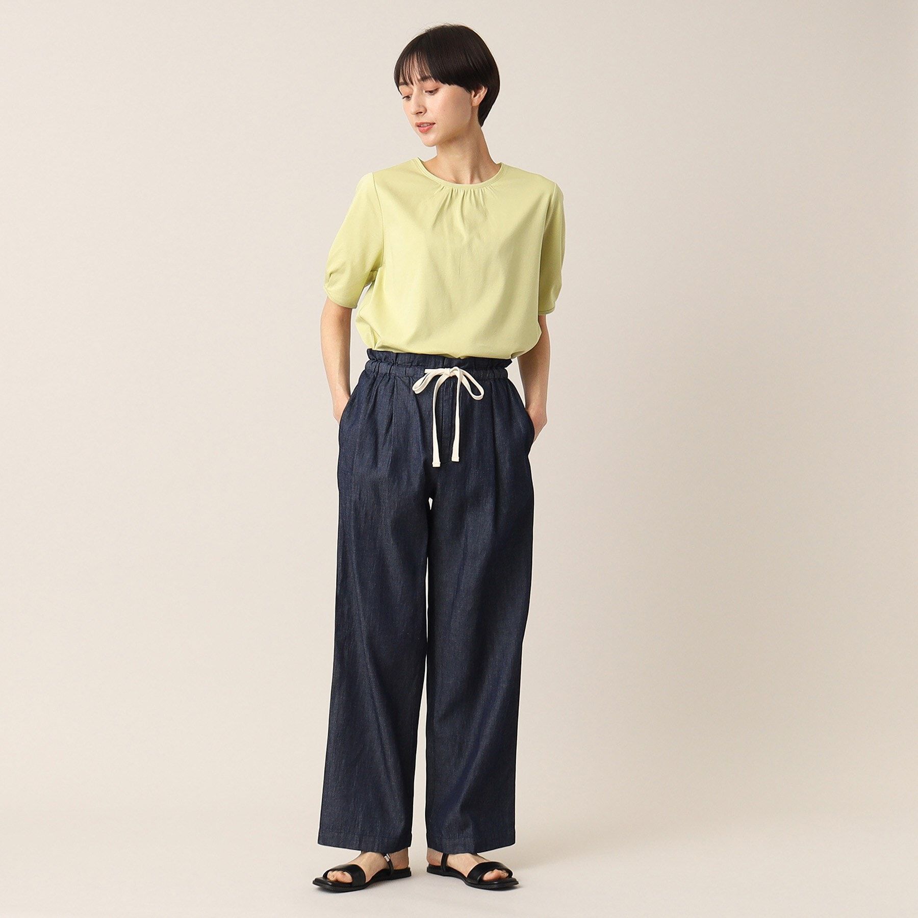 Dessin「【洗える】リラックスデニムパンツ（XS～L）」|デニム|