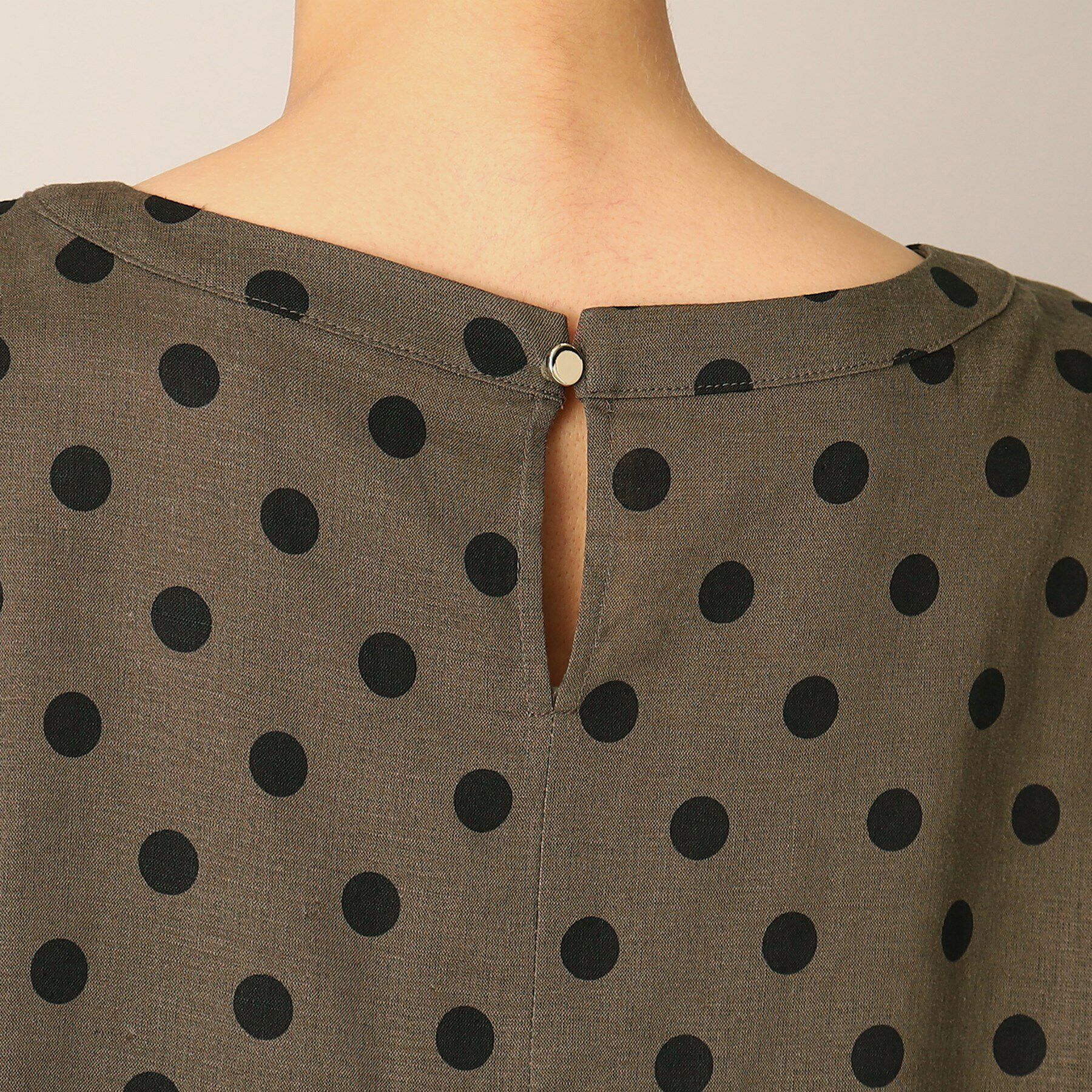 Dessin「【洗える】ドットペプラムブラウス（S～L）」|シャツ・ブラウス|