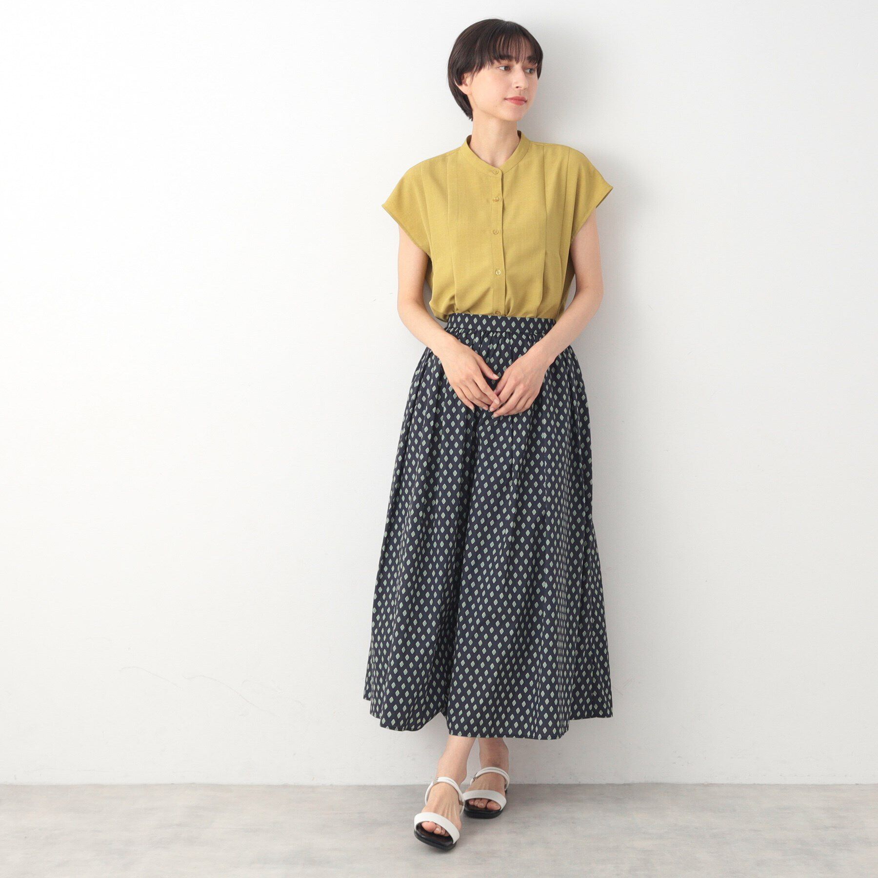 Dessin「【洗える】小紋プリントスカート」|スカート|