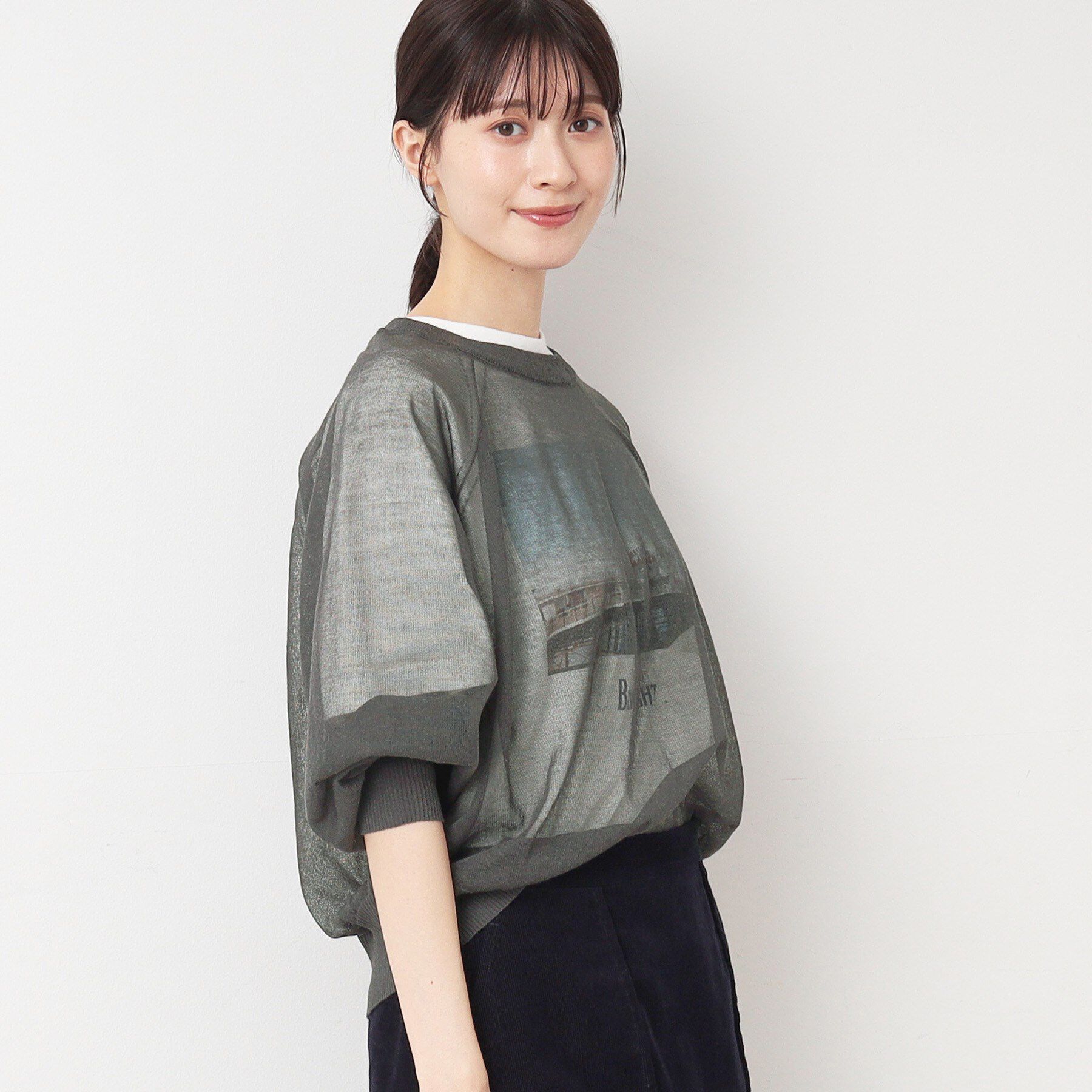 Dessin「【洗える】シースルーニット（XS～L）」|ニット・セーター|