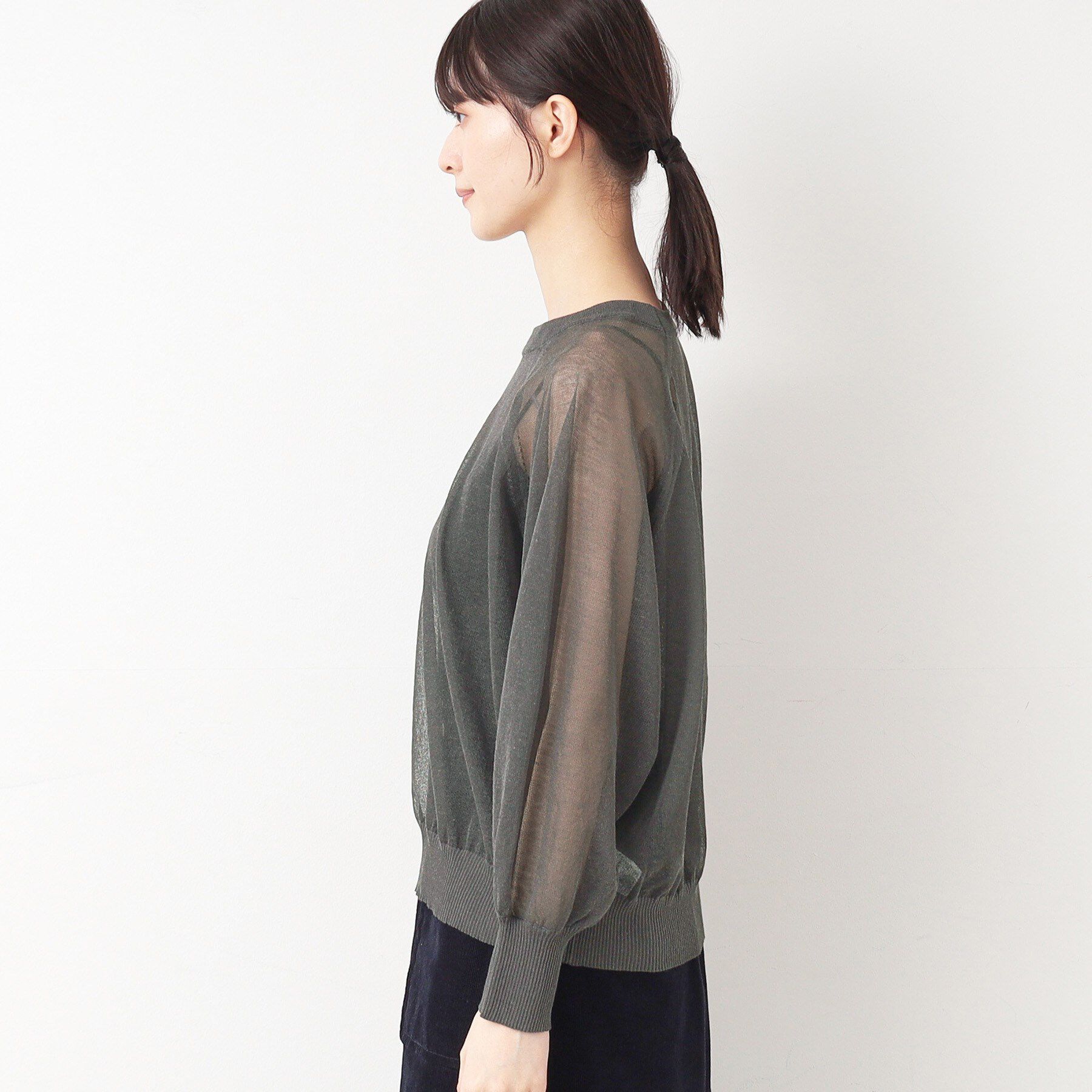 Dessin「【洗える】シースルーニット（XS～L）」|ニット・セーター|