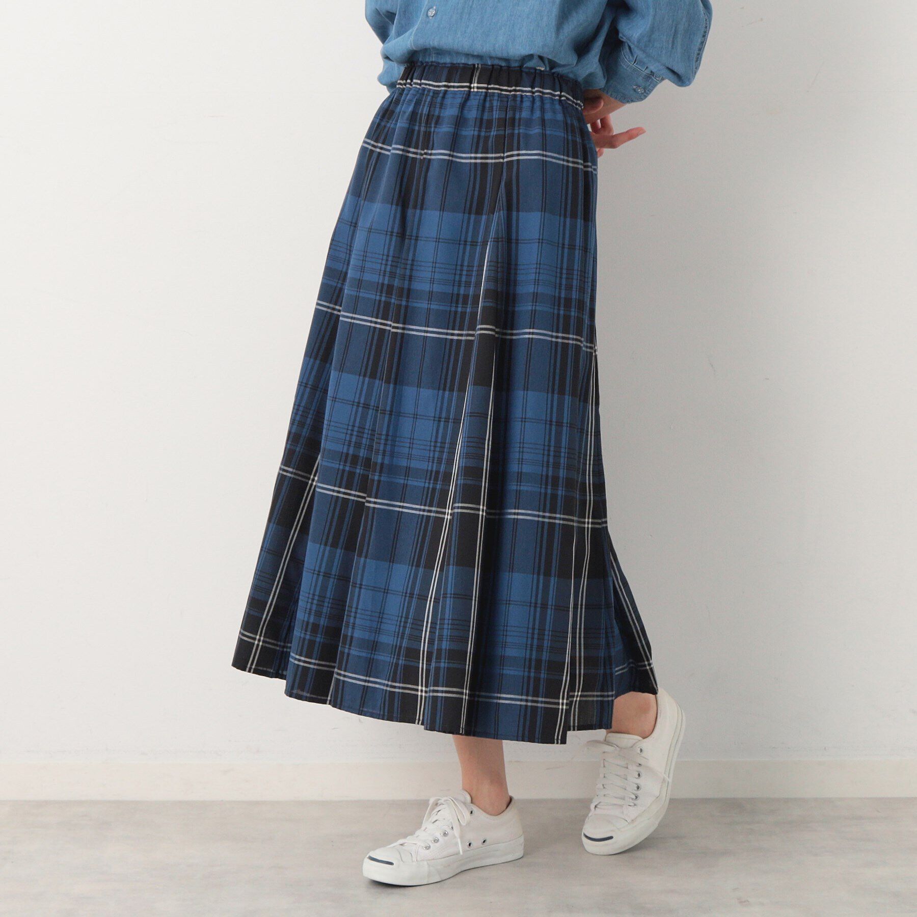Dessin「【秋色登場・ウエストゴム】映えチェックスカート（XS～L）」|スカート|