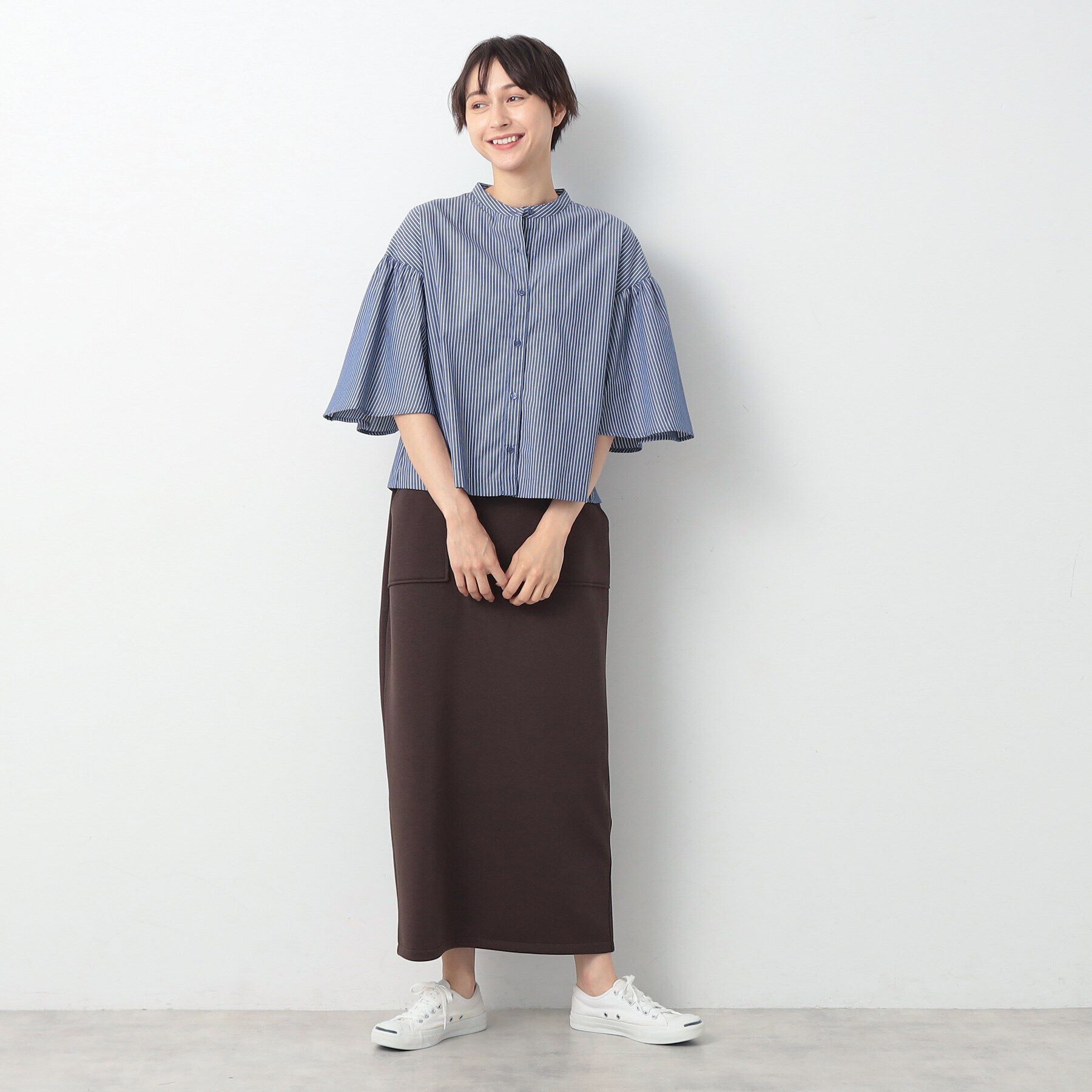 Dessin「【洗える】フレアスリーブブラウス（XS～L）」|シャツ・ブラウス|