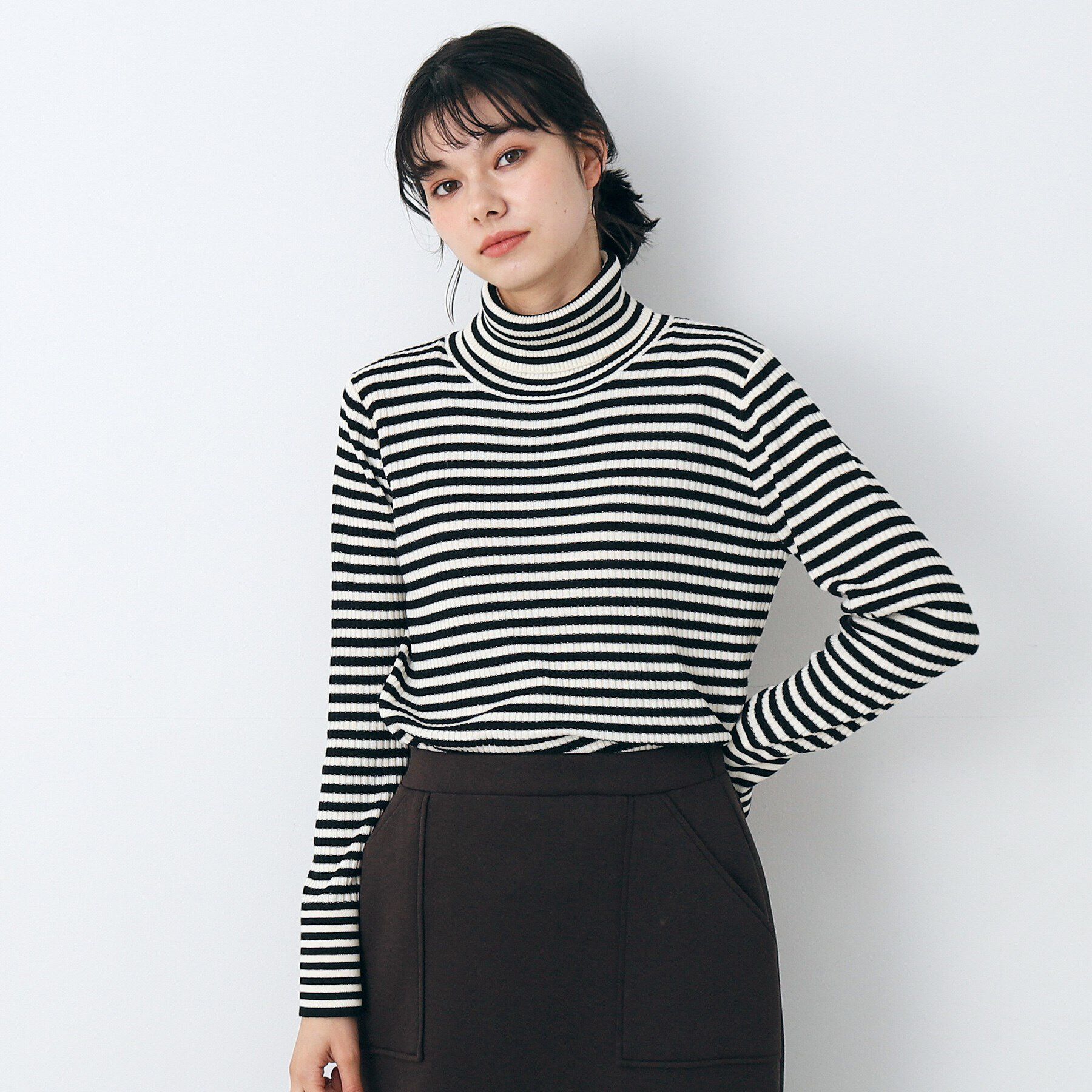 Dessin「【洗える】タートルネックニット（XS～L）」|ニット・セーター|