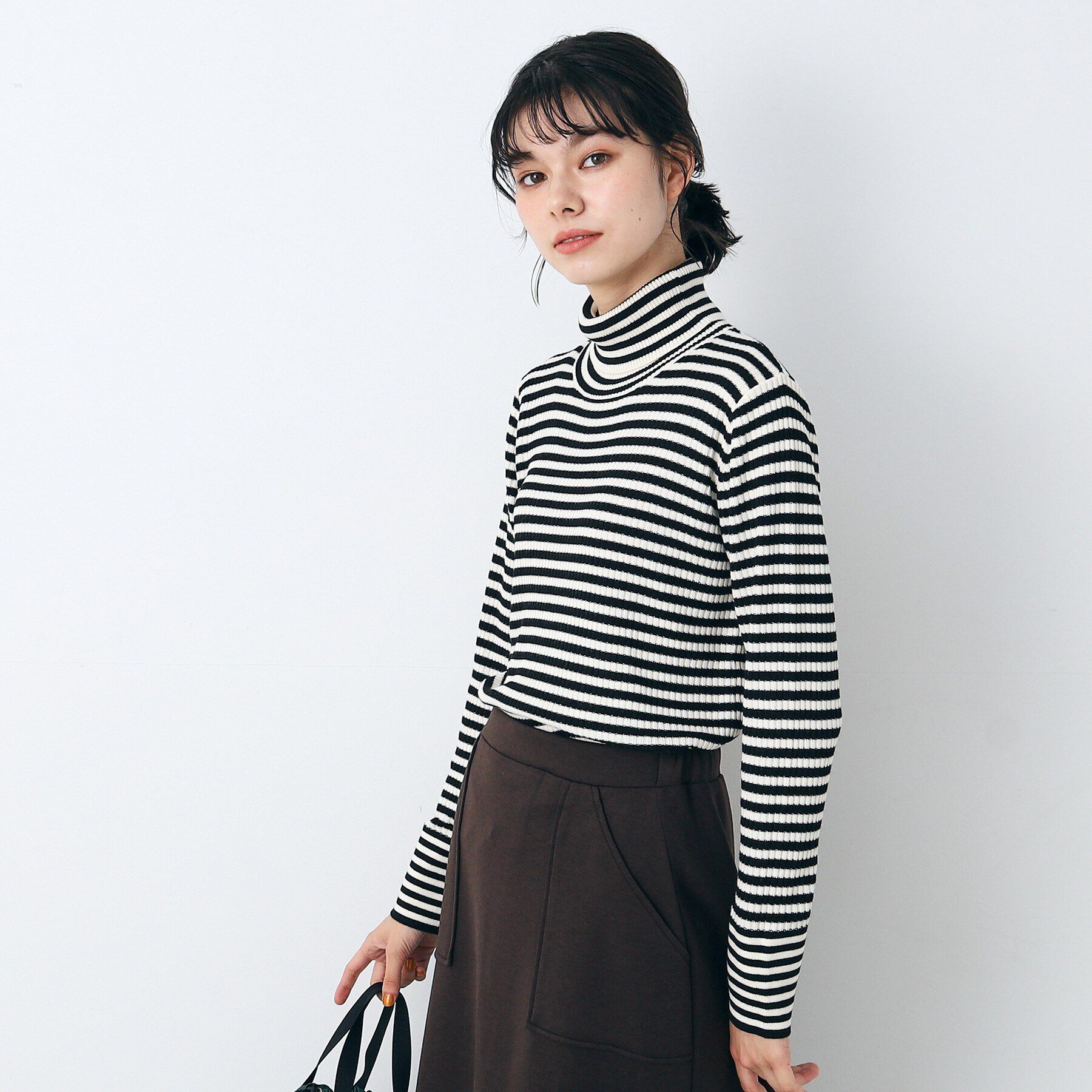 Dessin「【洗える】タートルネックニット（XS～L）」|ニット・セーター|ブラック(119)