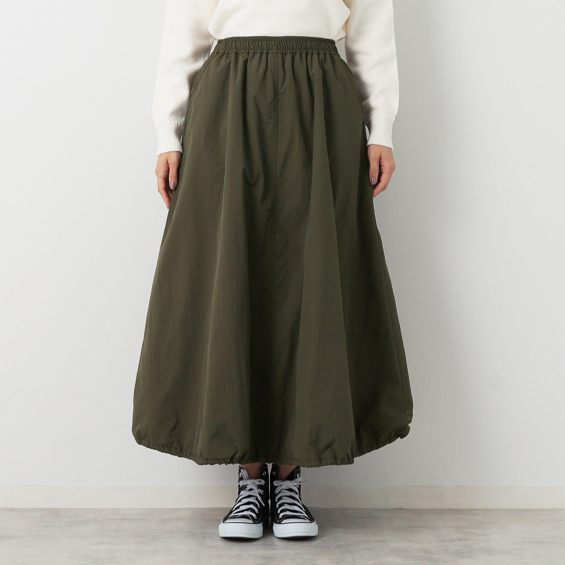 Dessin「中綿入り裾ドロストスカート」|スカート|