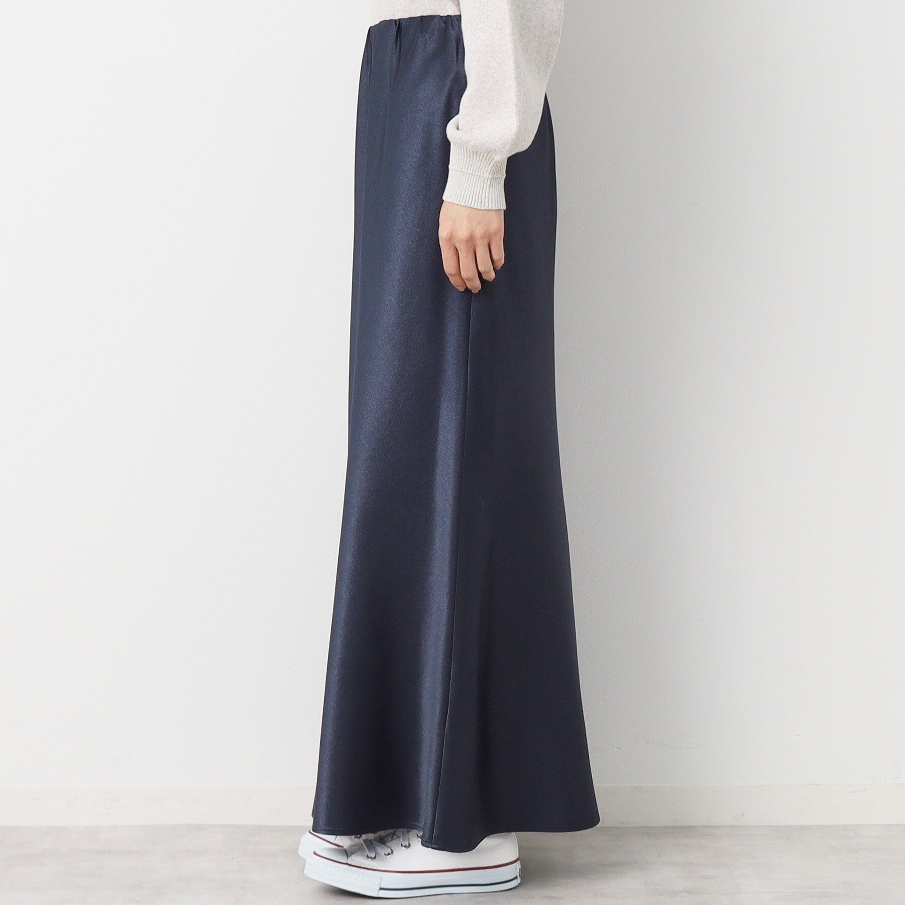 Dessin「【洗える】ナローサテンロングスカート」|スカート|