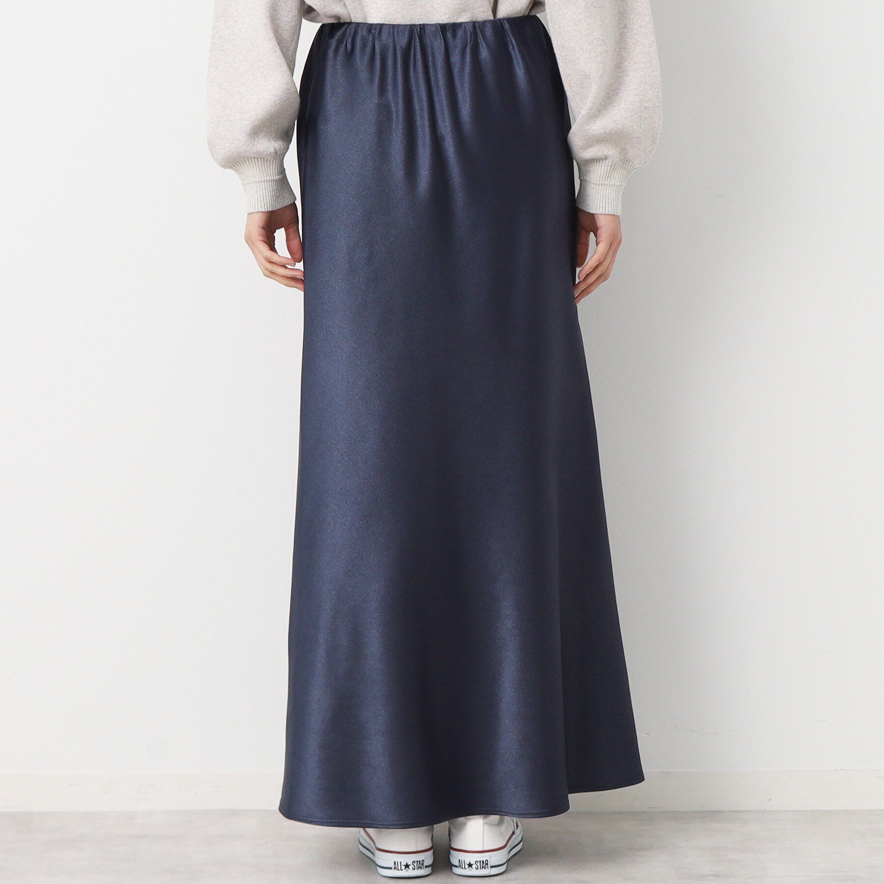 Dessin「【洗える】ナローサテンロングスカート」|スカート|