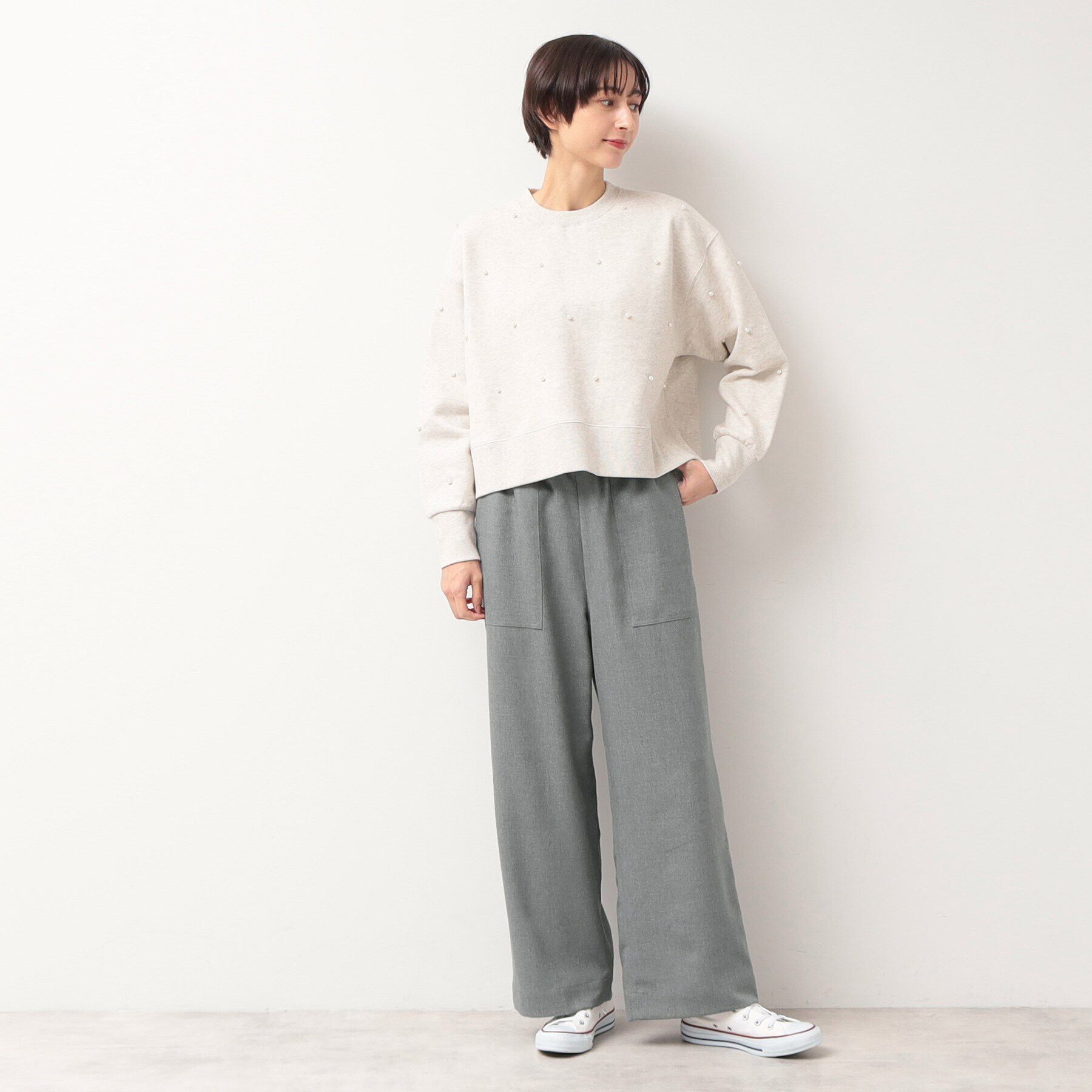 Dessin「【ウエストゴム・裏付き・洗える】アウトポケット付きパンツ（XS～L）」|その他|