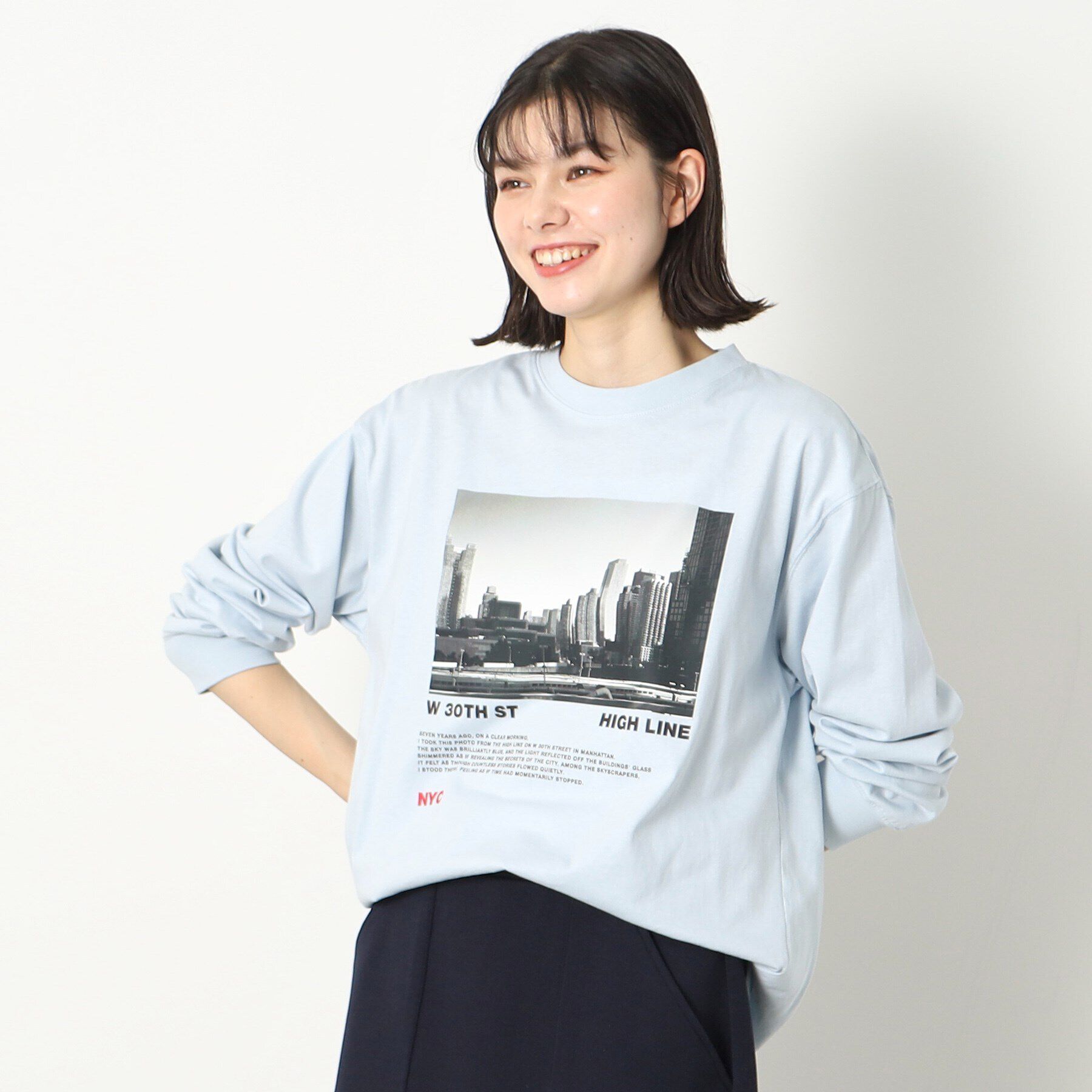 Dessin「【ユニセックス・洗える】フォトプリントロングスリーブTシャツ」|Tシャツ・カットソー|