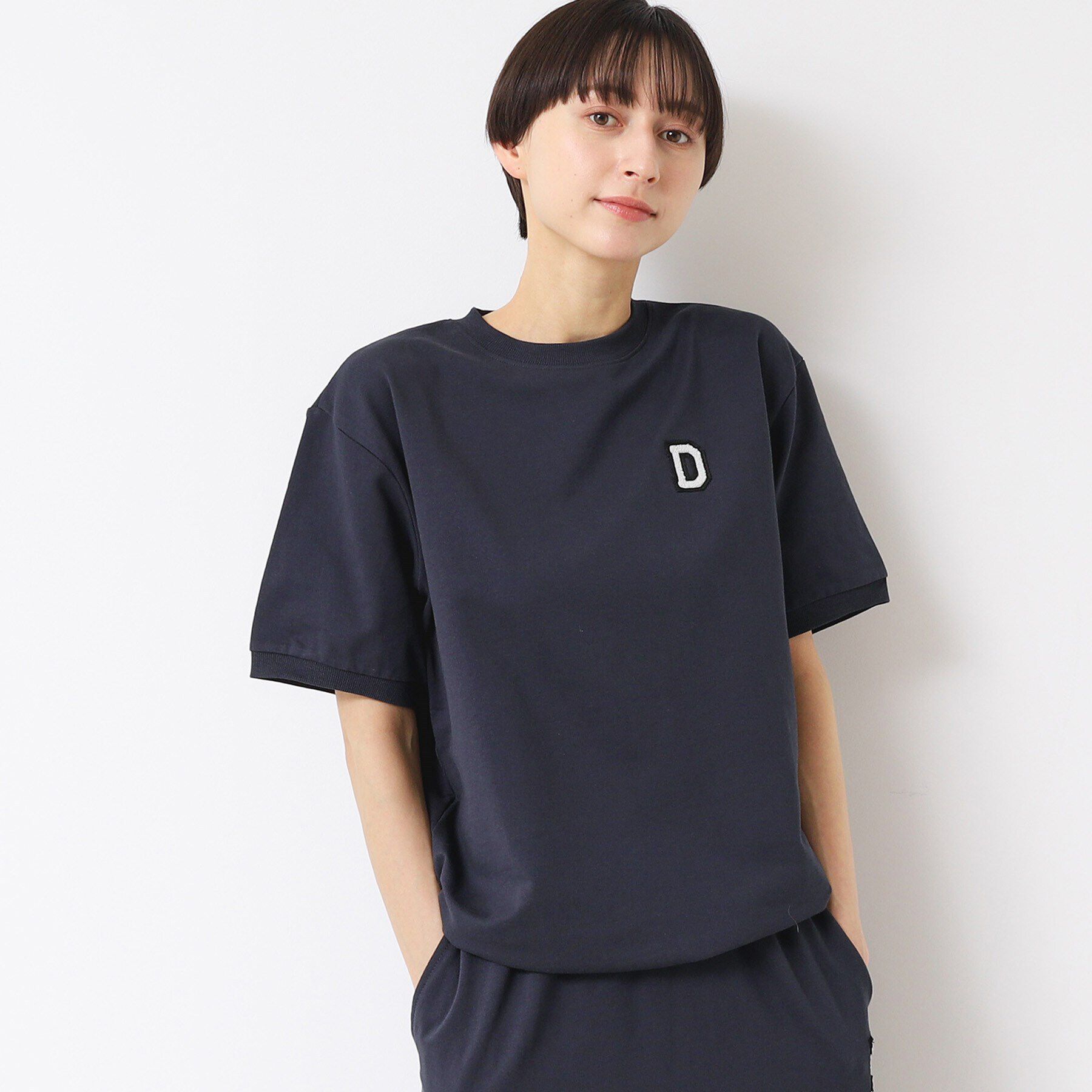 Dessin「【ユニセックス】ワンポイントTシャツ」|Tシャツ・カットソー|ネイビー(094)