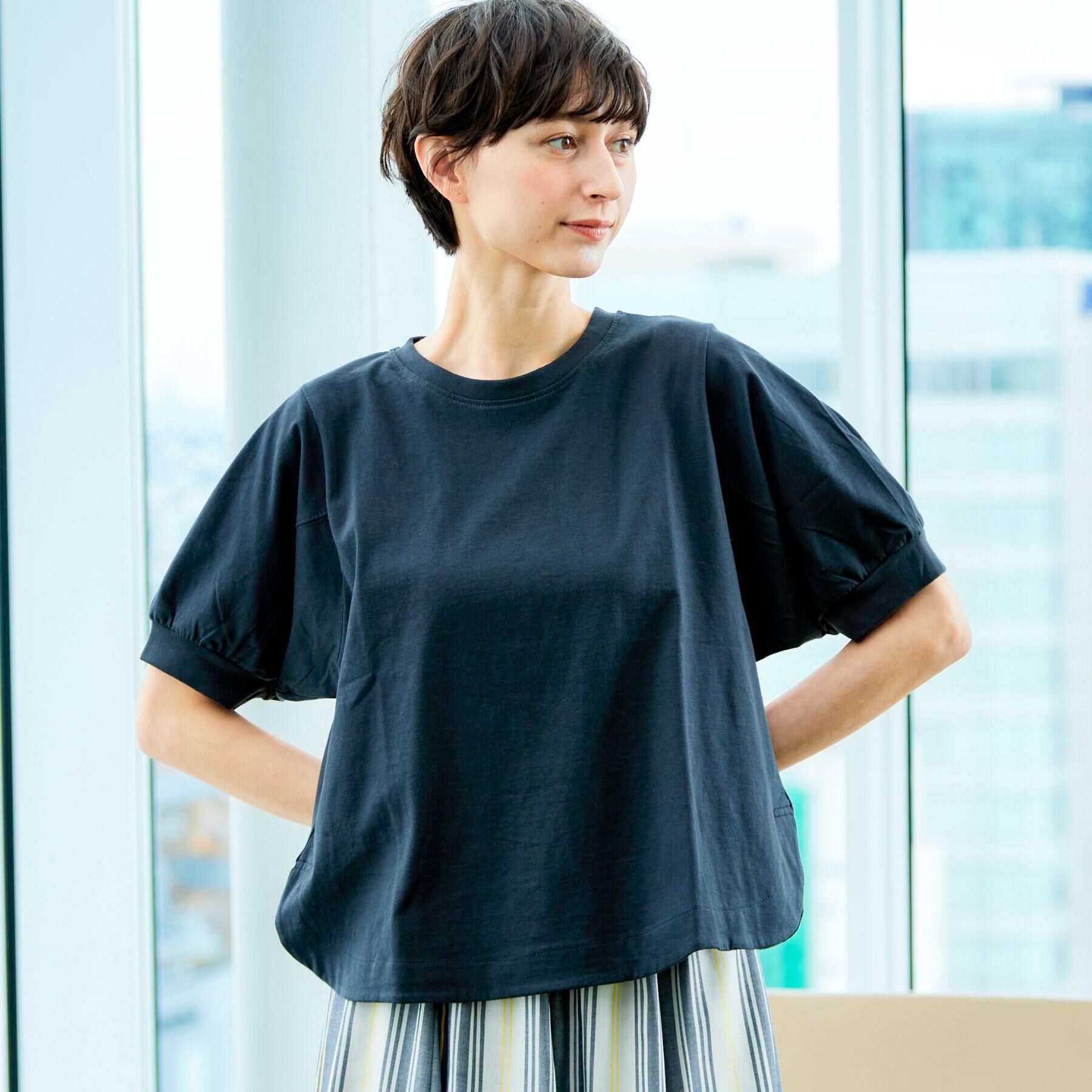 Dessin「【洗える】パフスリーブカットソー（XS～L）」|Tシャツ・カットソー|