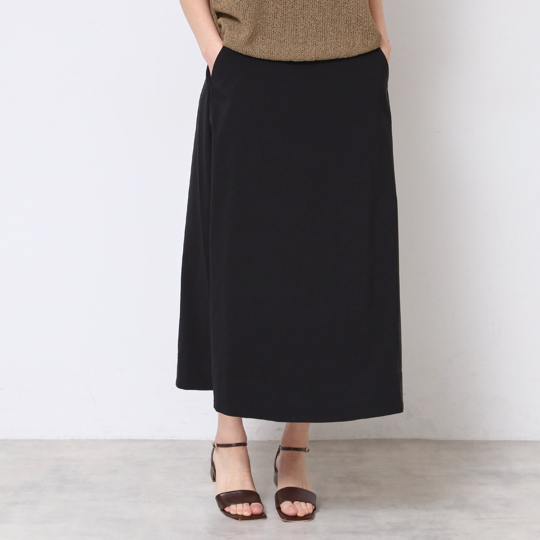 Dessin「【洗える】Aラインストレッチスカート」|スカート|