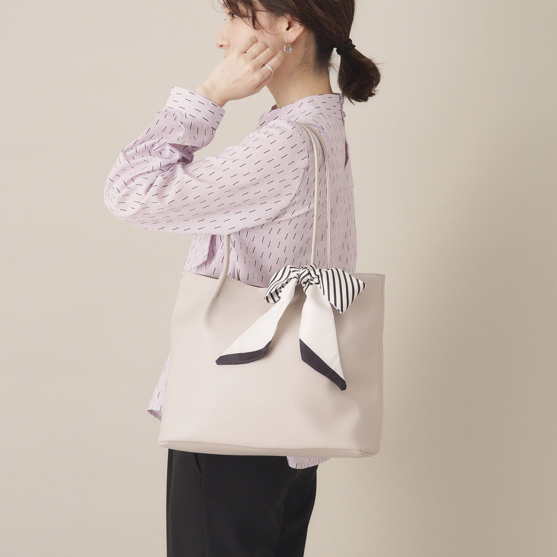 ITS&rsquo;DEMO「スカーフ付A4トート」|トートバッグ|
