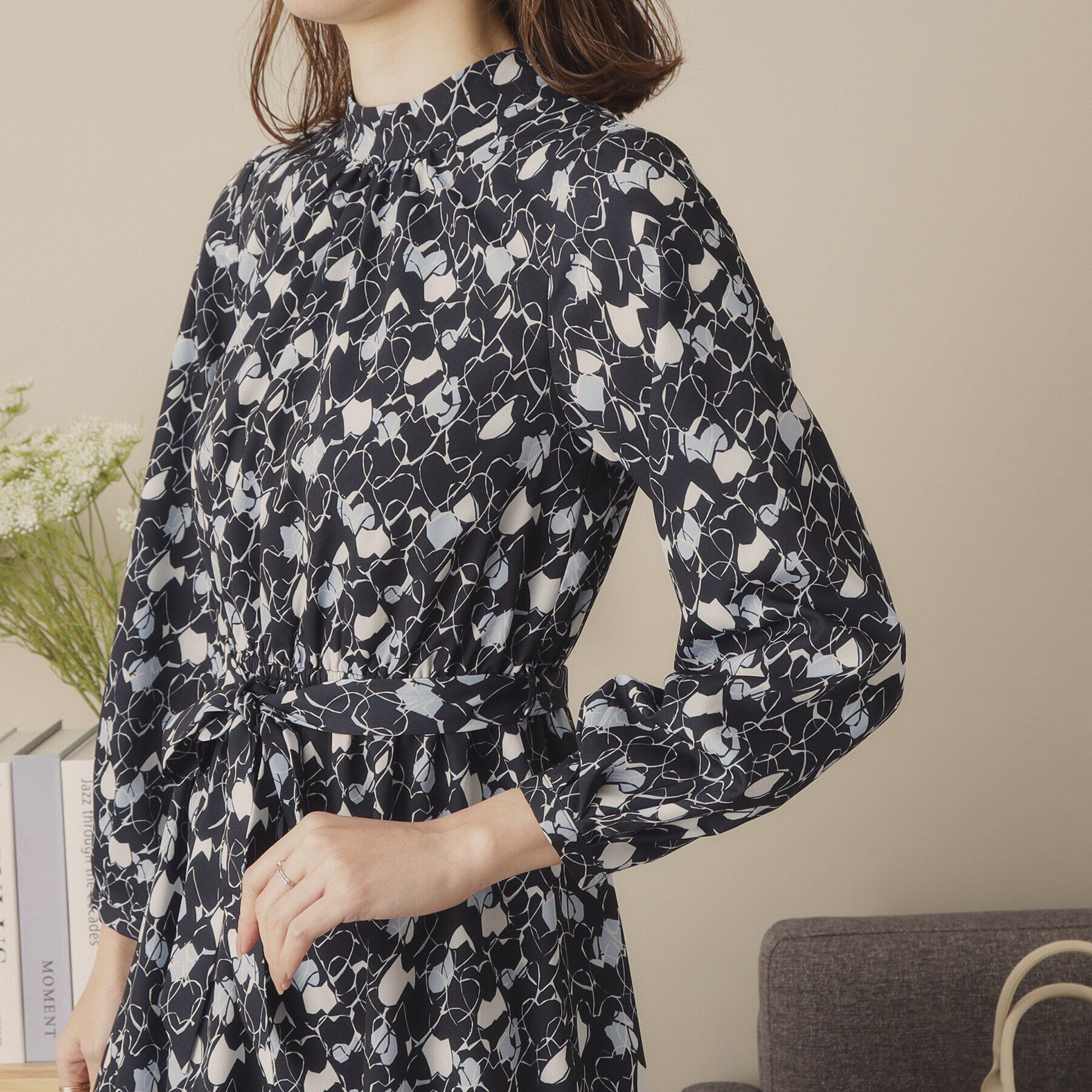 ITS&rsquo;DEMO「【手洗い可／ウエストゴム】ハートプリントワンピース」|ワンピース|