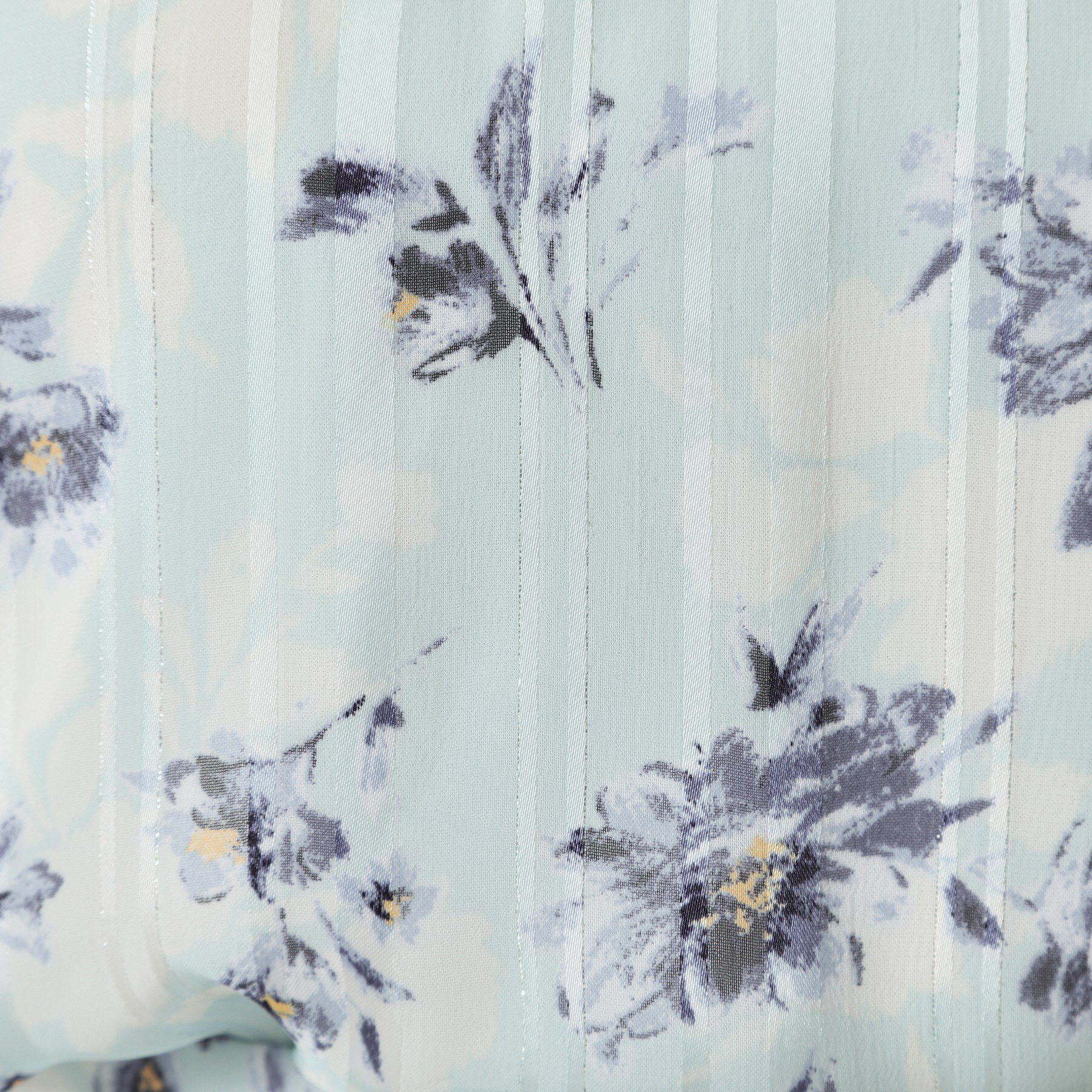 ITS&rsquo;DEMO「【手洗い可／M・Lサイズ展開】ラメストライプ花柄5分袖ブラウス」|シャツ・ブラウス|