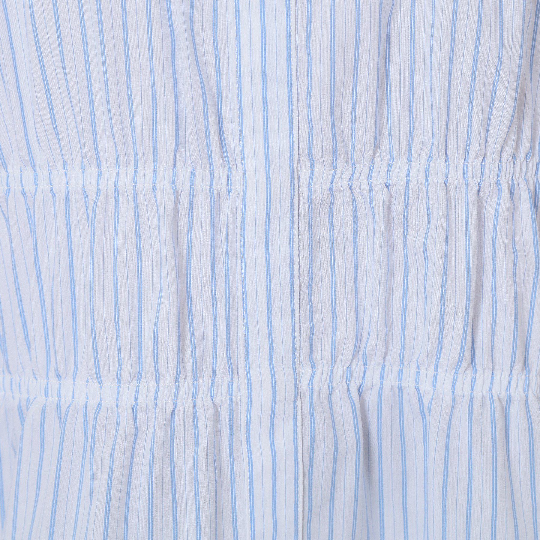 ITS&rsquo;DEMO「【洗濯機OK】ギャザーストライプブラウス」|シャツ・ブラウス|