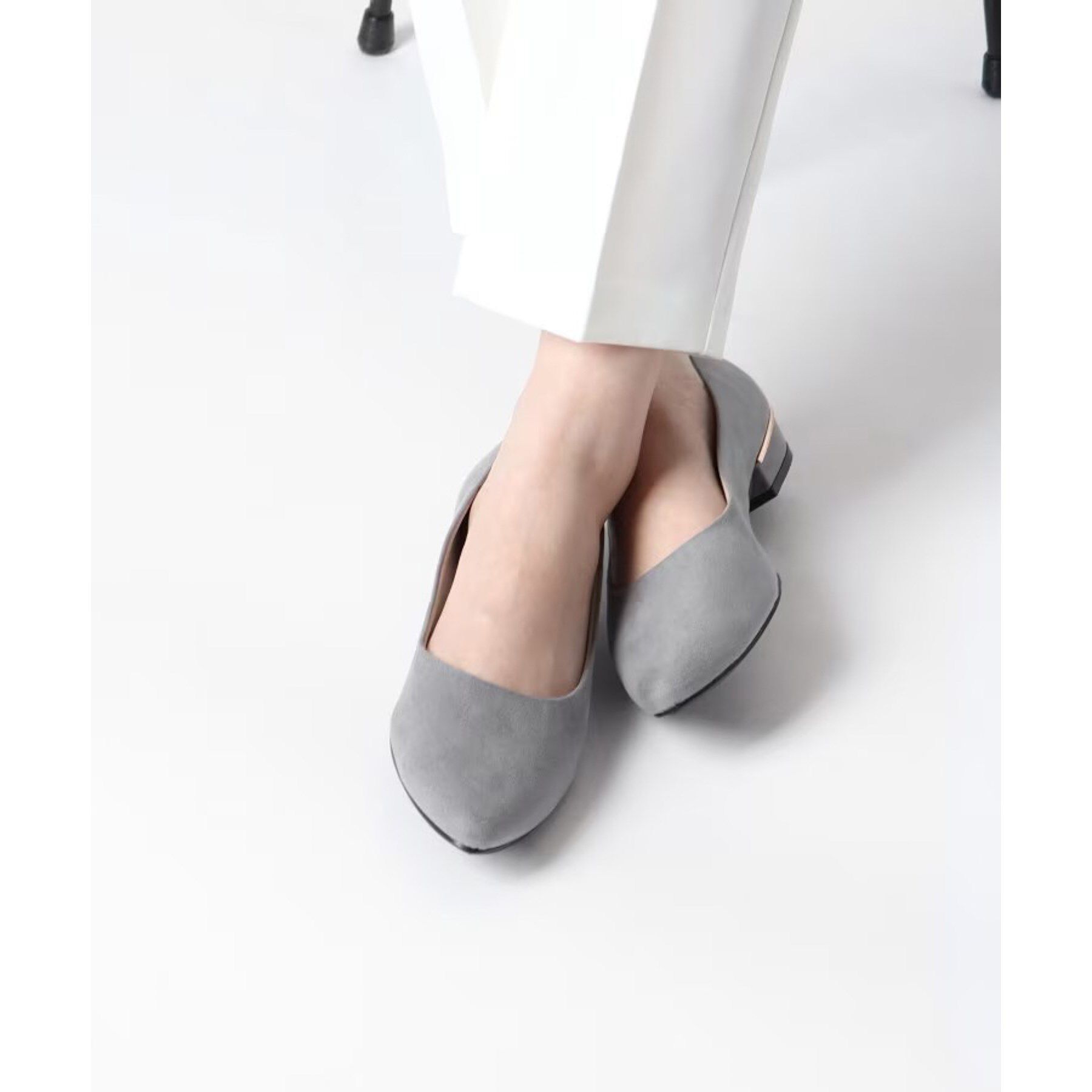 ESPERANZA「《定番》晴雨兼用クッションフラットパンプス」|パンプス|