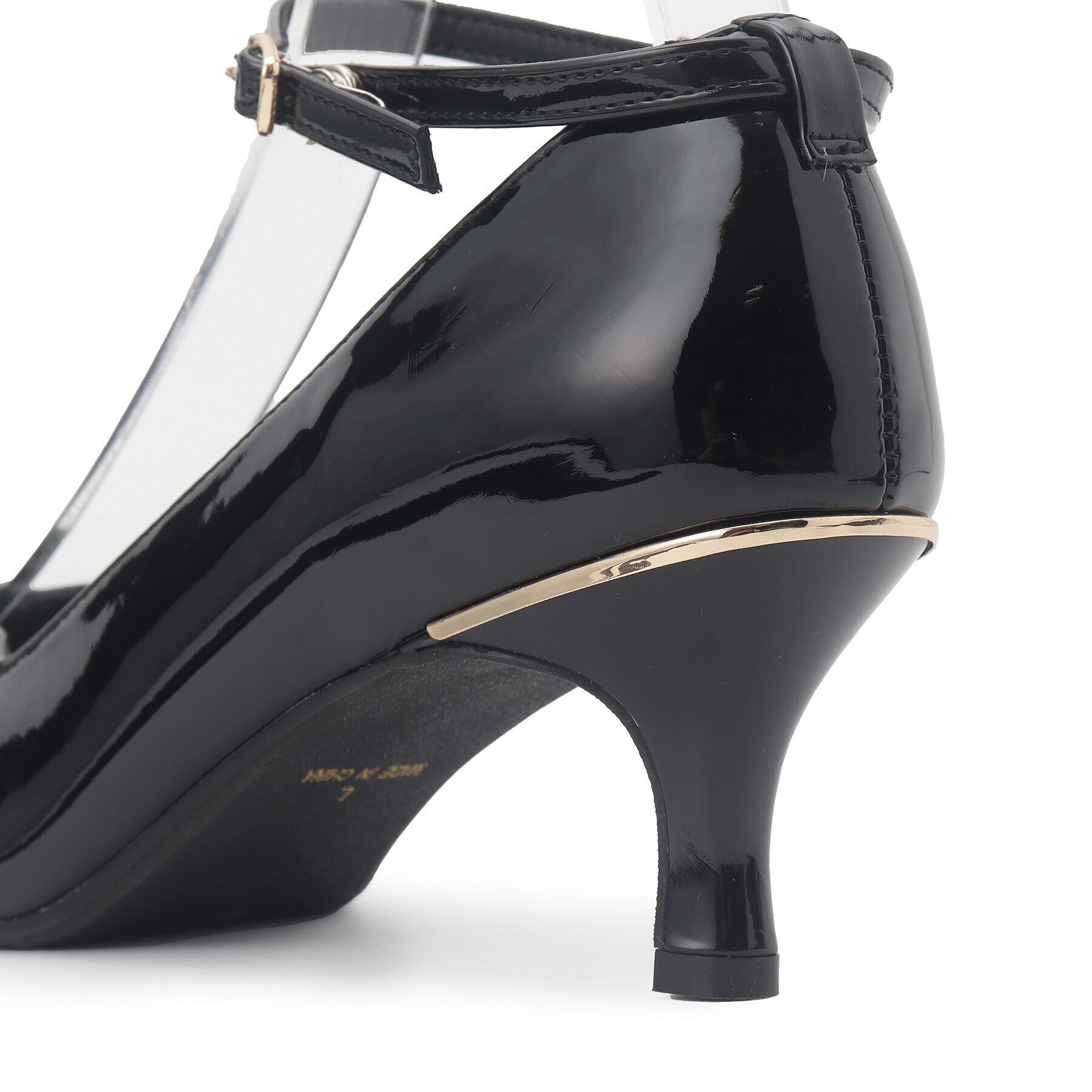 ESPERANZA「スカラップストラップミドルヒールパンプス【ESPERANZA＿blanca】」|パンプス|