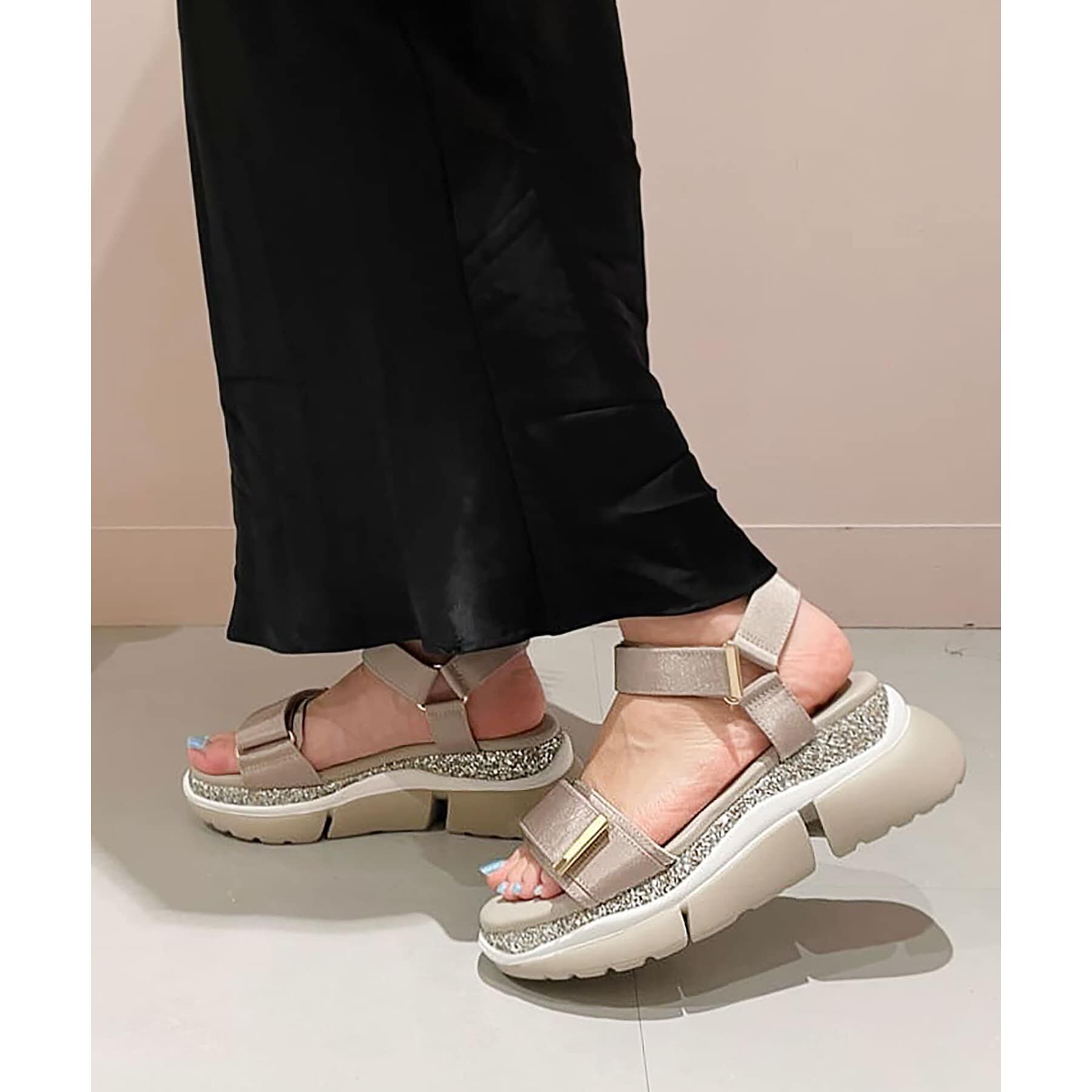 ESPERANZA「グリッター厚底スポサン 24SS」|サンダル|