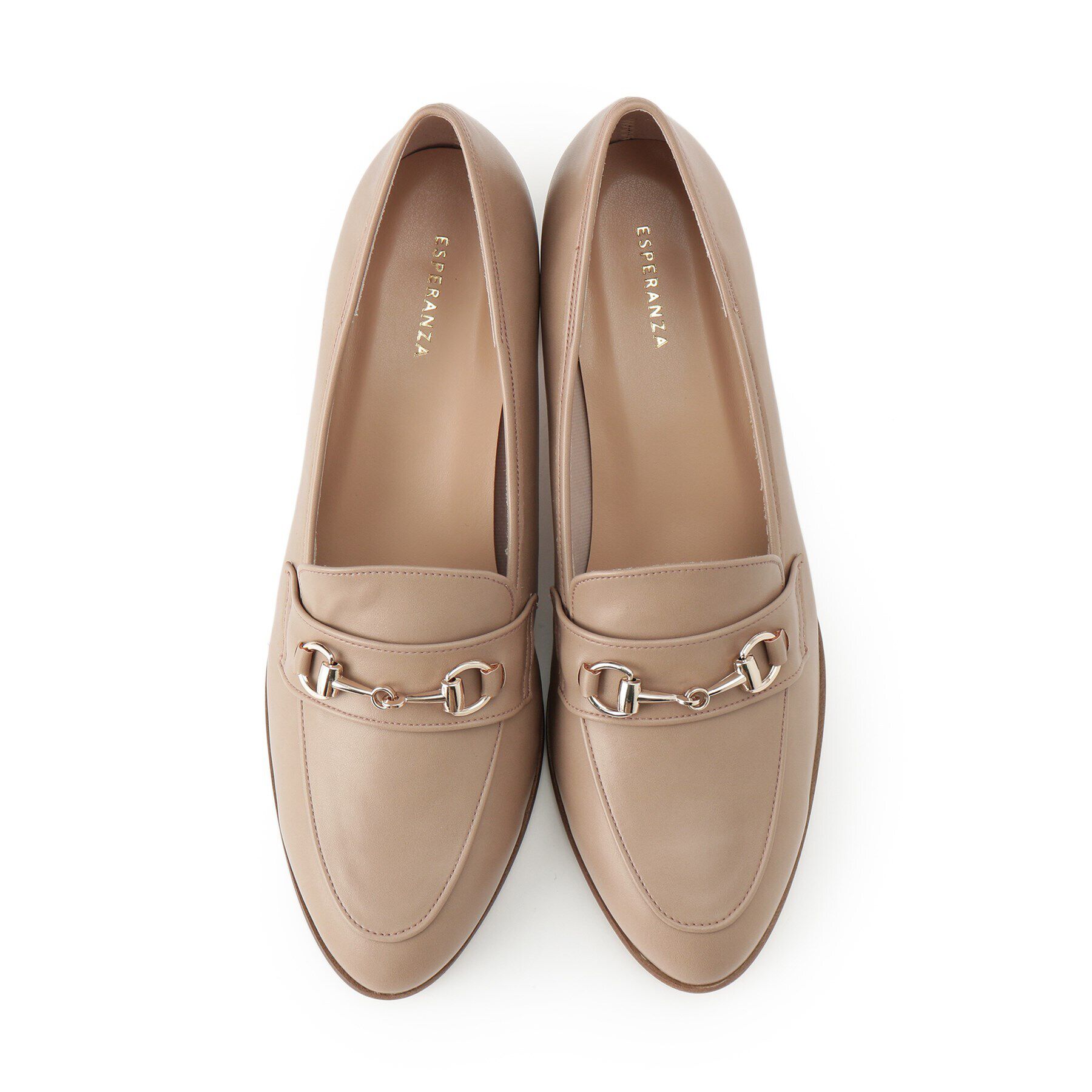 ESPERANZA「ミドルヒールビットローファー」|パンプス|