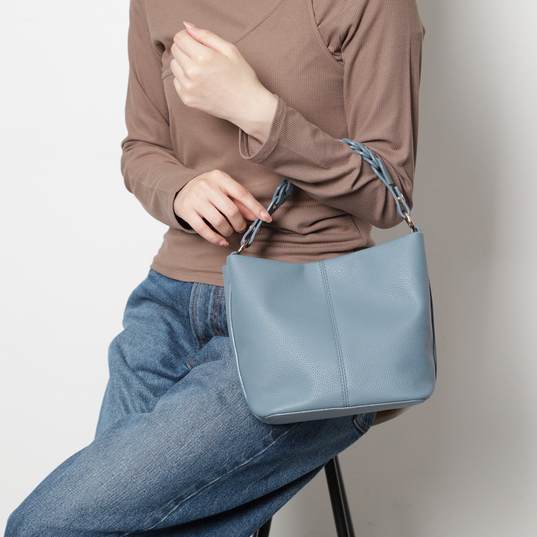 ESPERANZA「2WAYチェーン編みハンドルショルダーバッグ」|ショルダー・メッセンジャー|