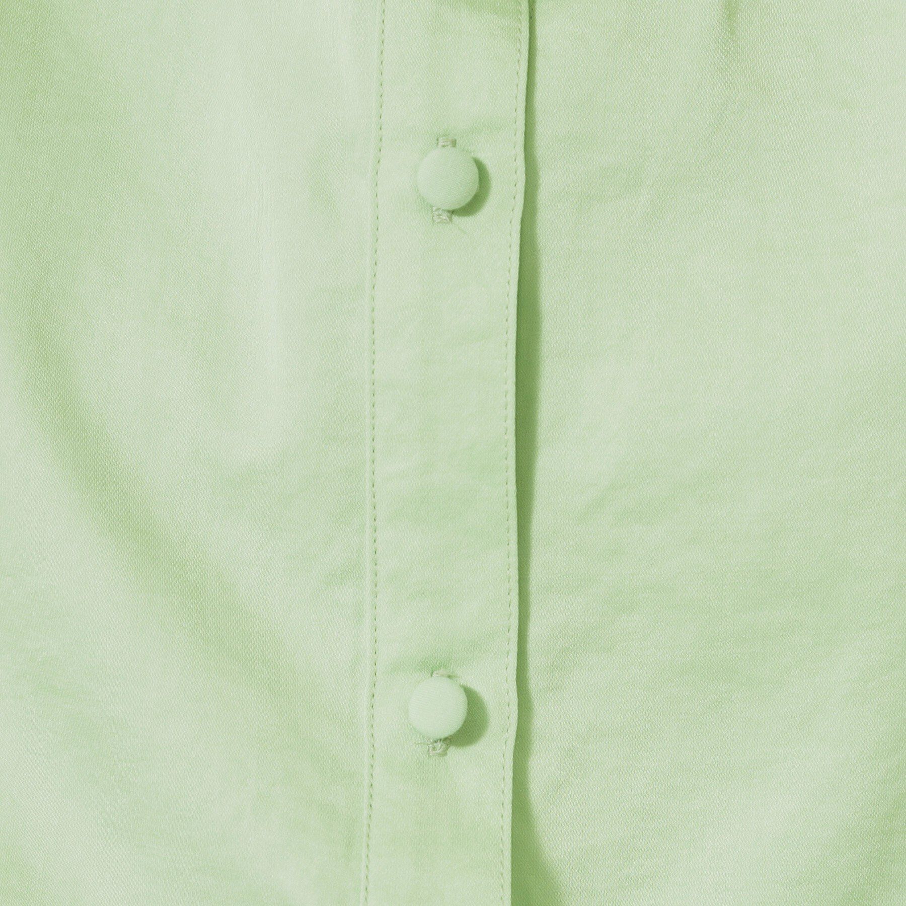 SunaUna「【衿フリル／パフスリーブ】ヴィンテージサテンブラウス」|シャツ・ブラウス|