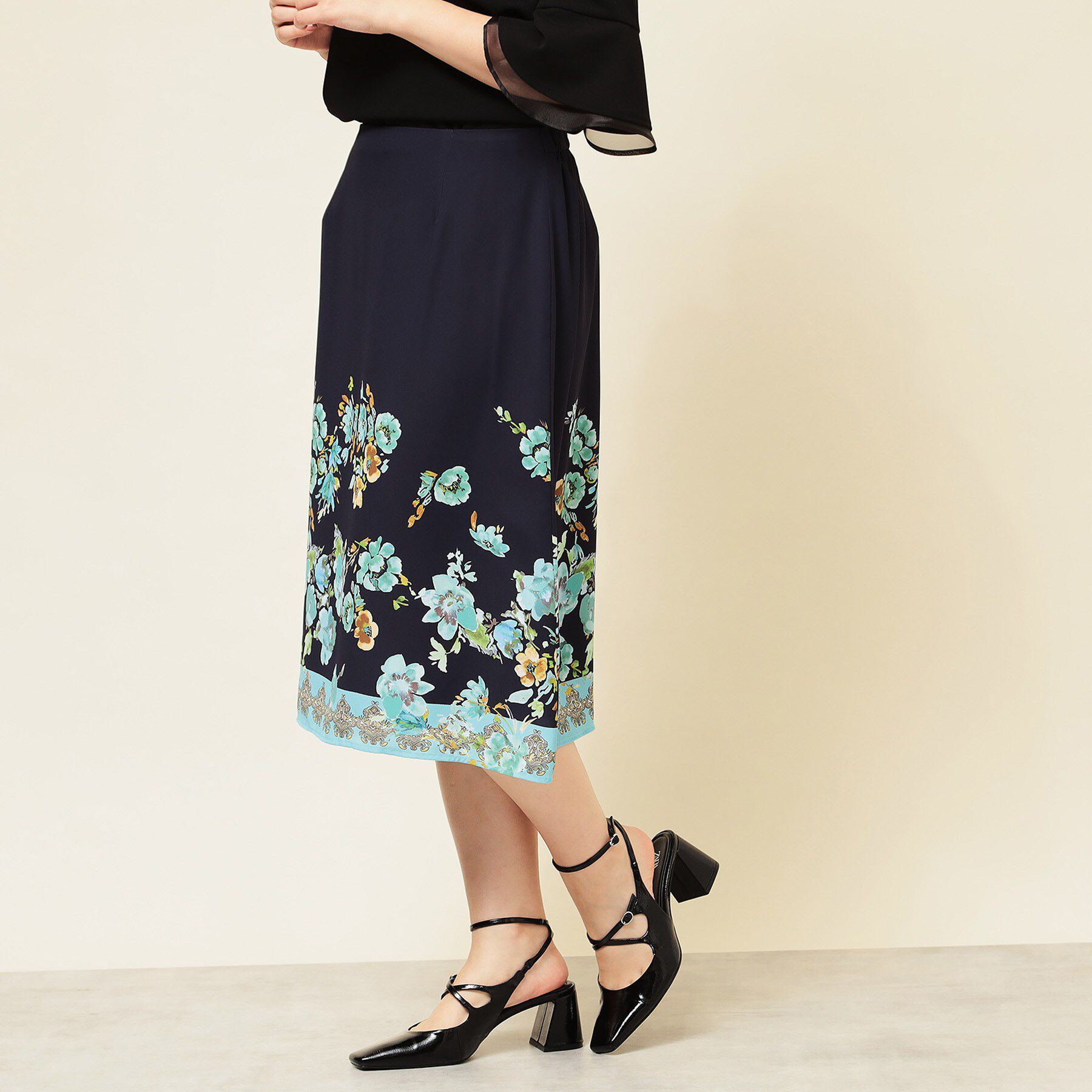 SunaUna「【パネル柄／S～L】プリントスカート」|スカート|