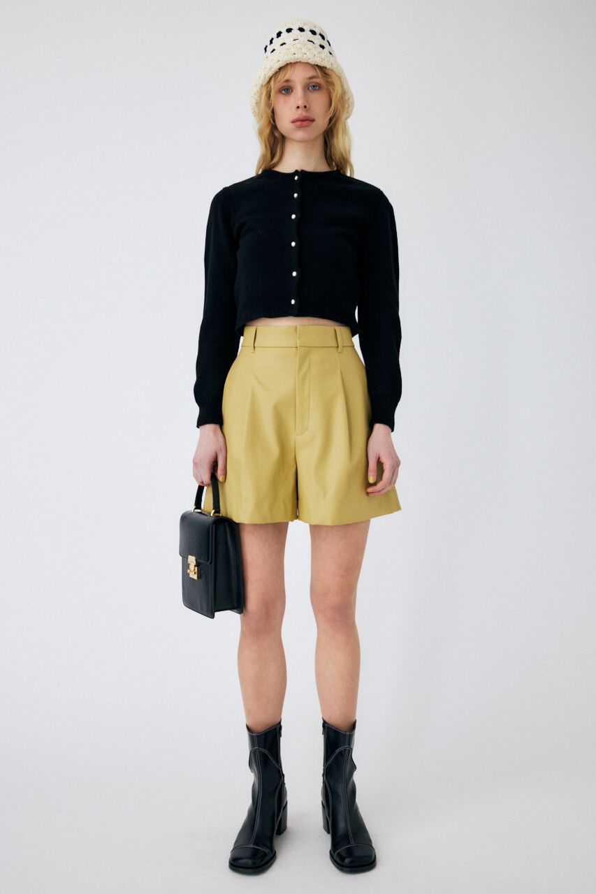 MOUSSY「F/LEATHER HW HALF パンツ」|その他|