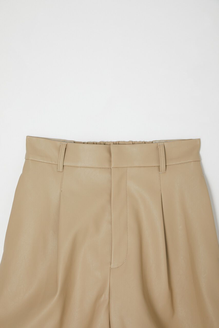 MOUSSY「F/LEATHER HW HALF パンツ」|その他|