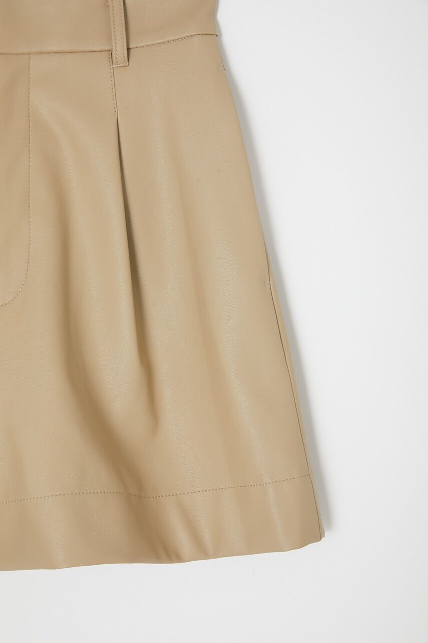 MOUSSY「F/LEATHER HW HALF パンツ」|その他|