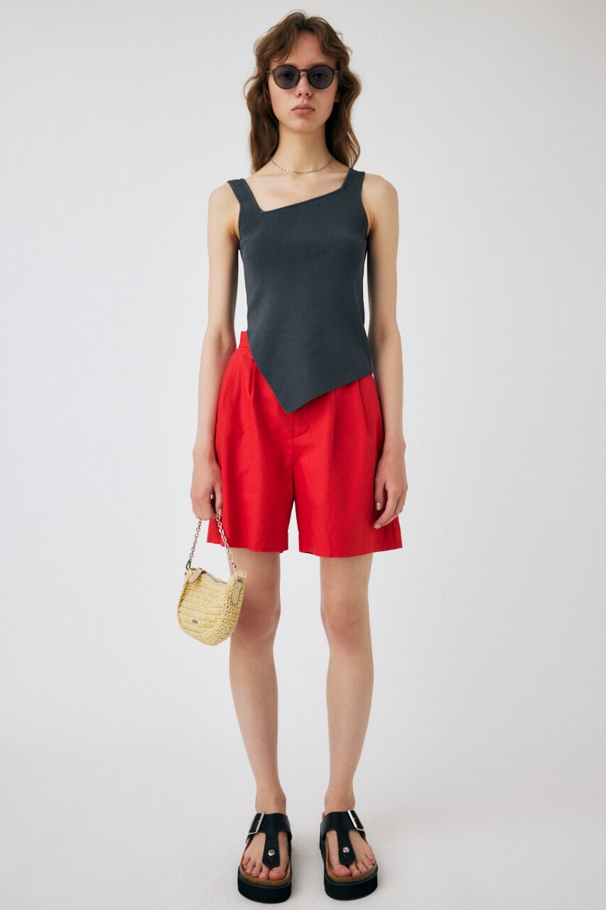 MOUSSY「LINEN COTTON ショートパンツ」|その他|RED
