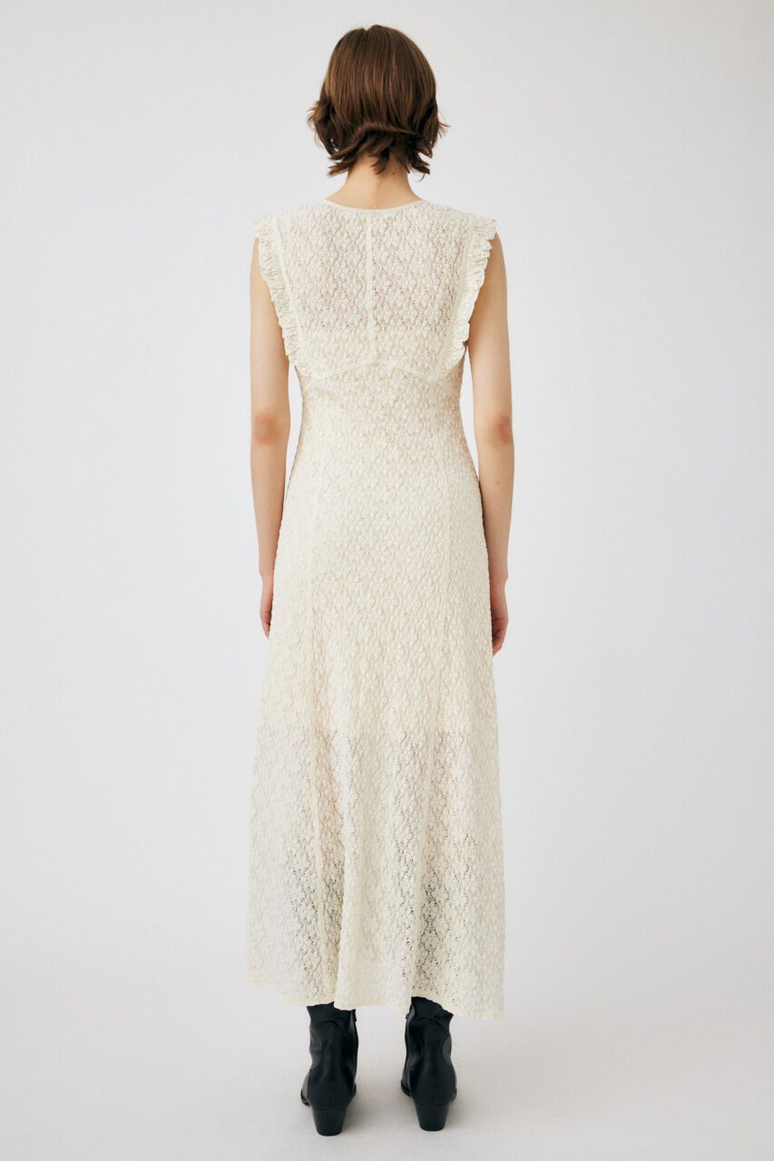 MOUSSY「SHEER LACE PANEL ドレス」|ワンピース|