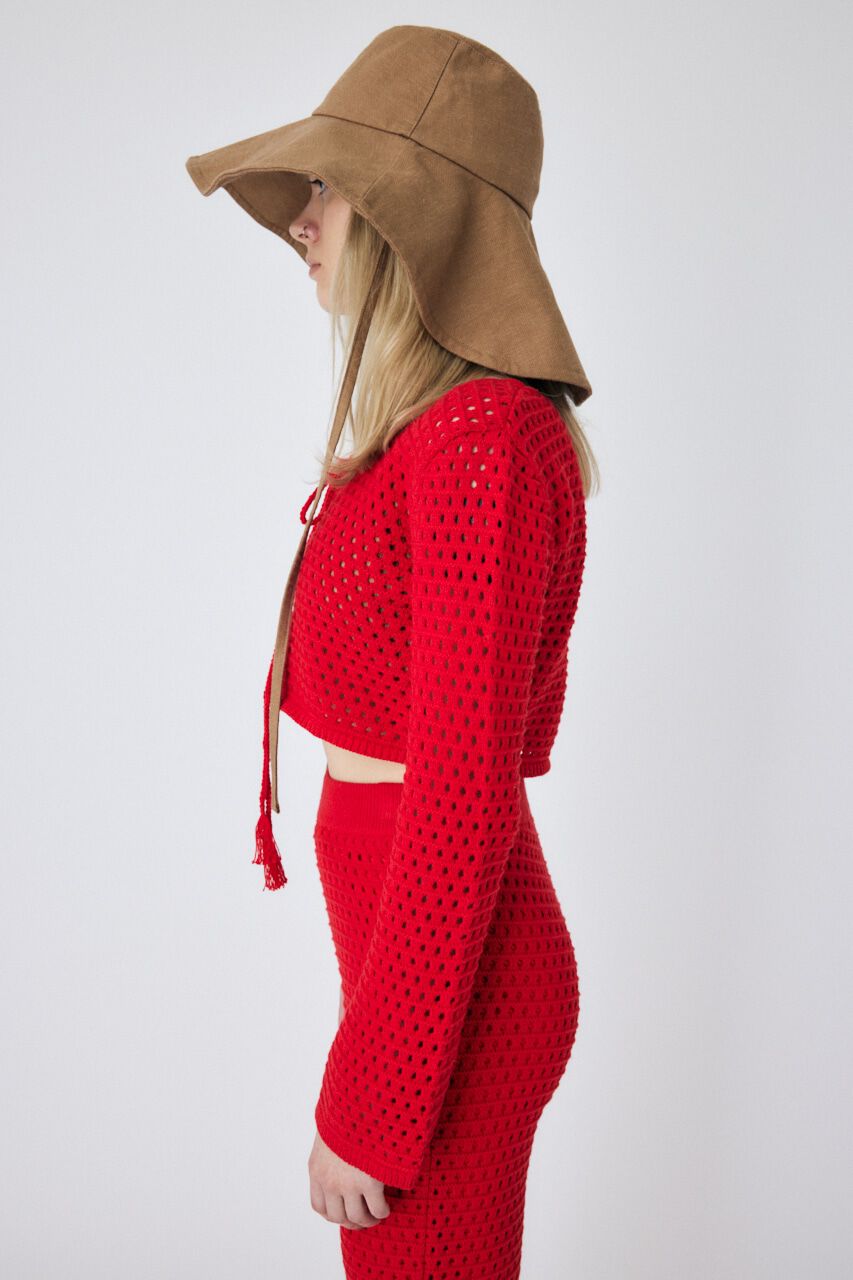 MOUSSY「CROCHET CROPPED トップス」|ニット・セーター|