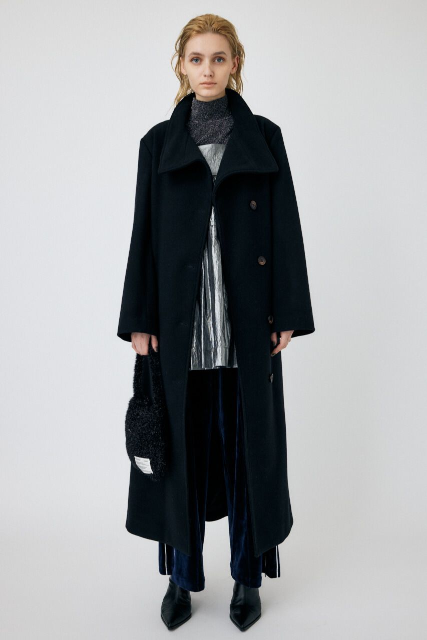 MOUSSY「STAND COLLAR ロングコート」|その他|