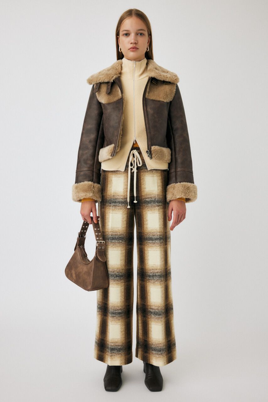 MOUSSY「FRONT LACE-UP WIDE パンツ」|その他|