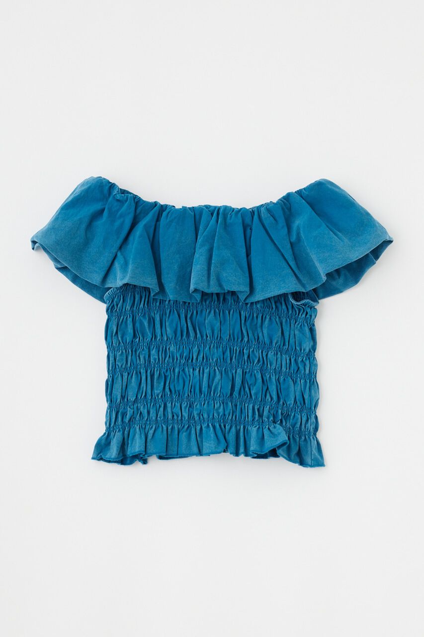 MOUSSY「BALLOON FRILL GATHER ビスチェ」|シャツ・ブラウス|